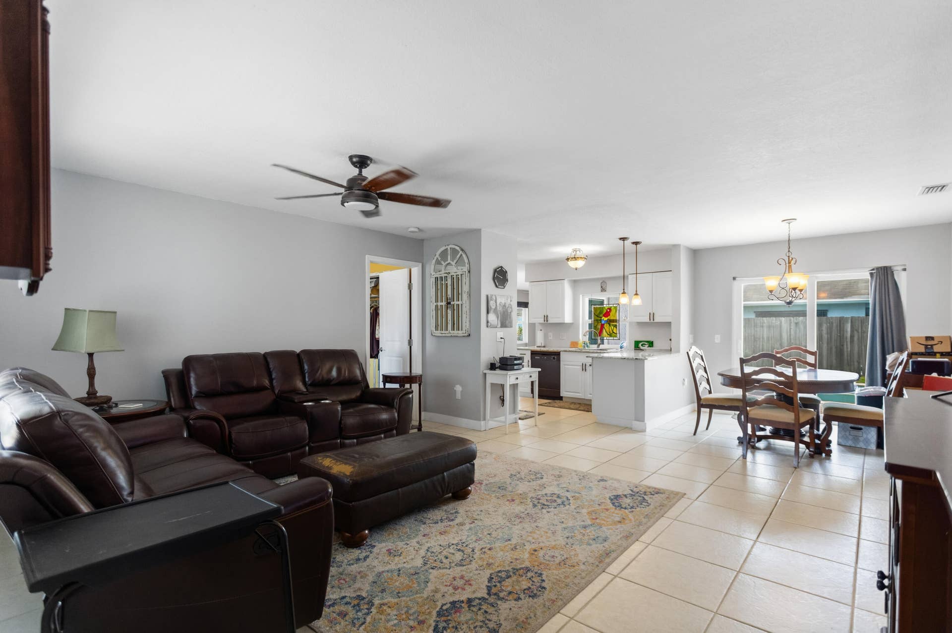 Kitchen/Dining/Living area