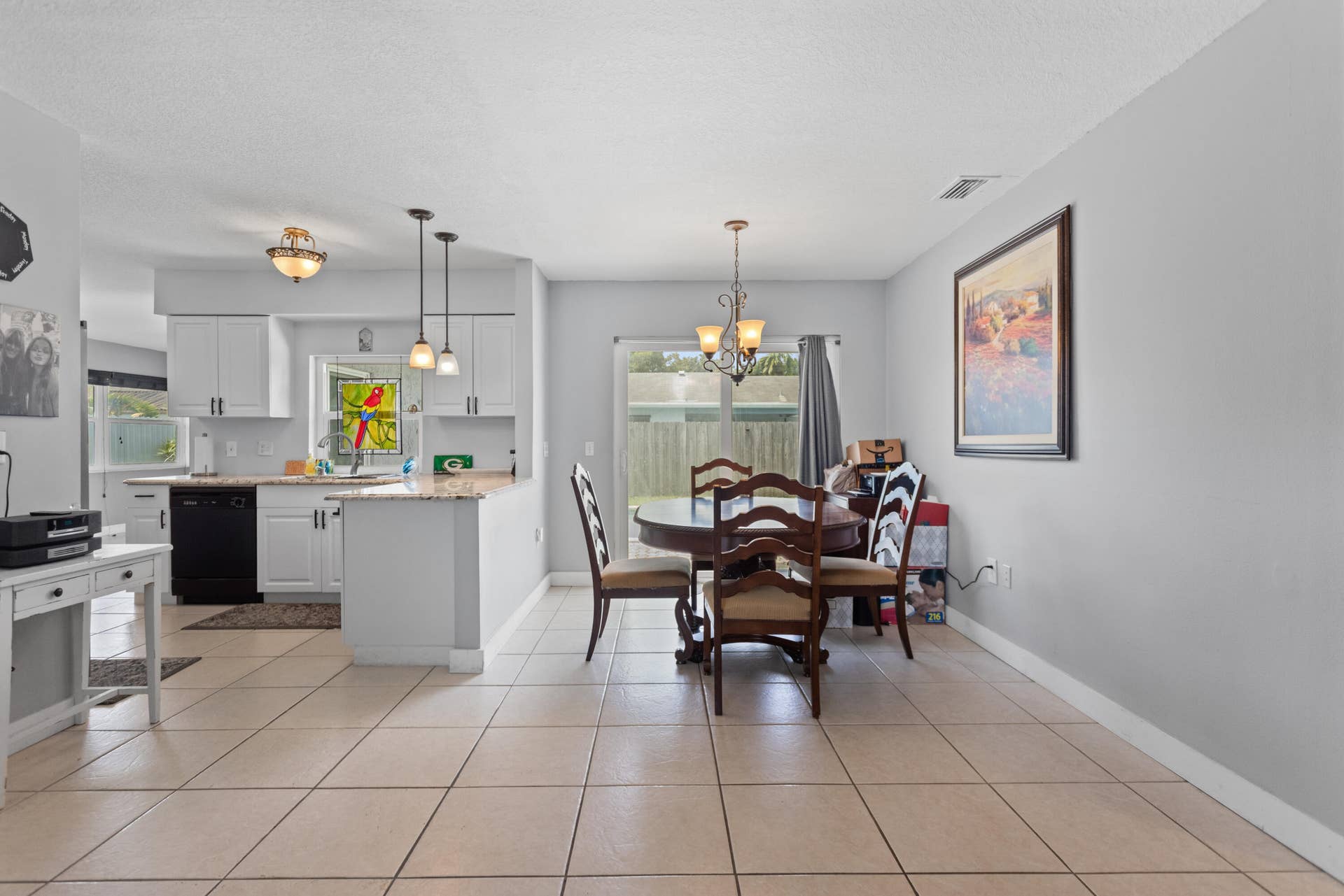 Kitchen/Dining/Living area