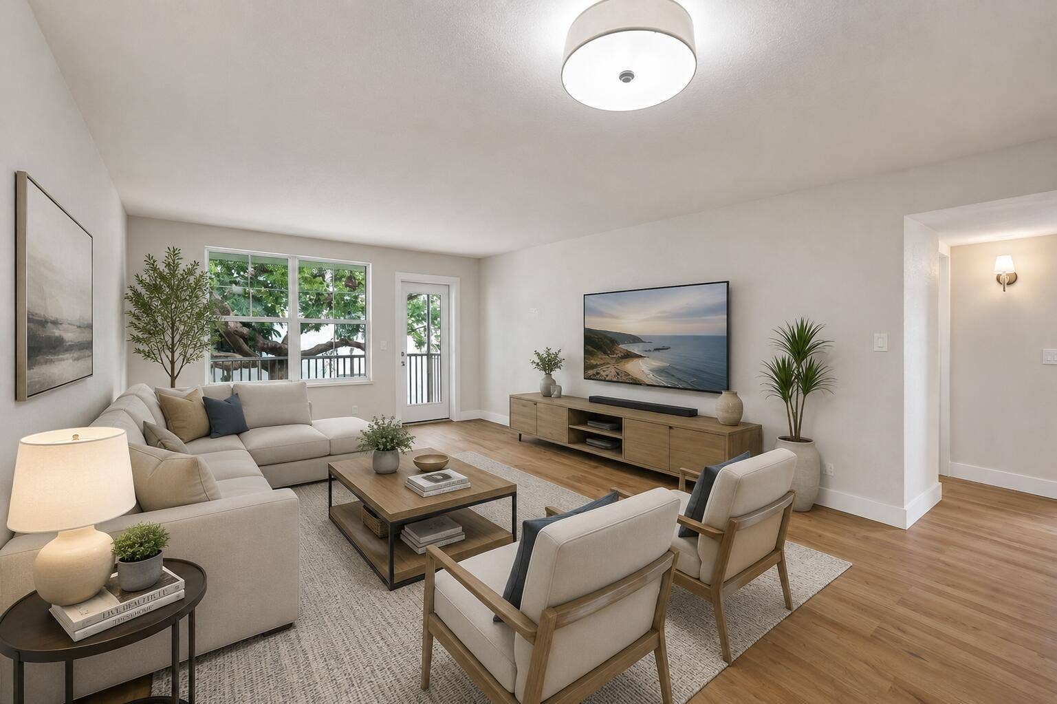 Living area - Virtual staging