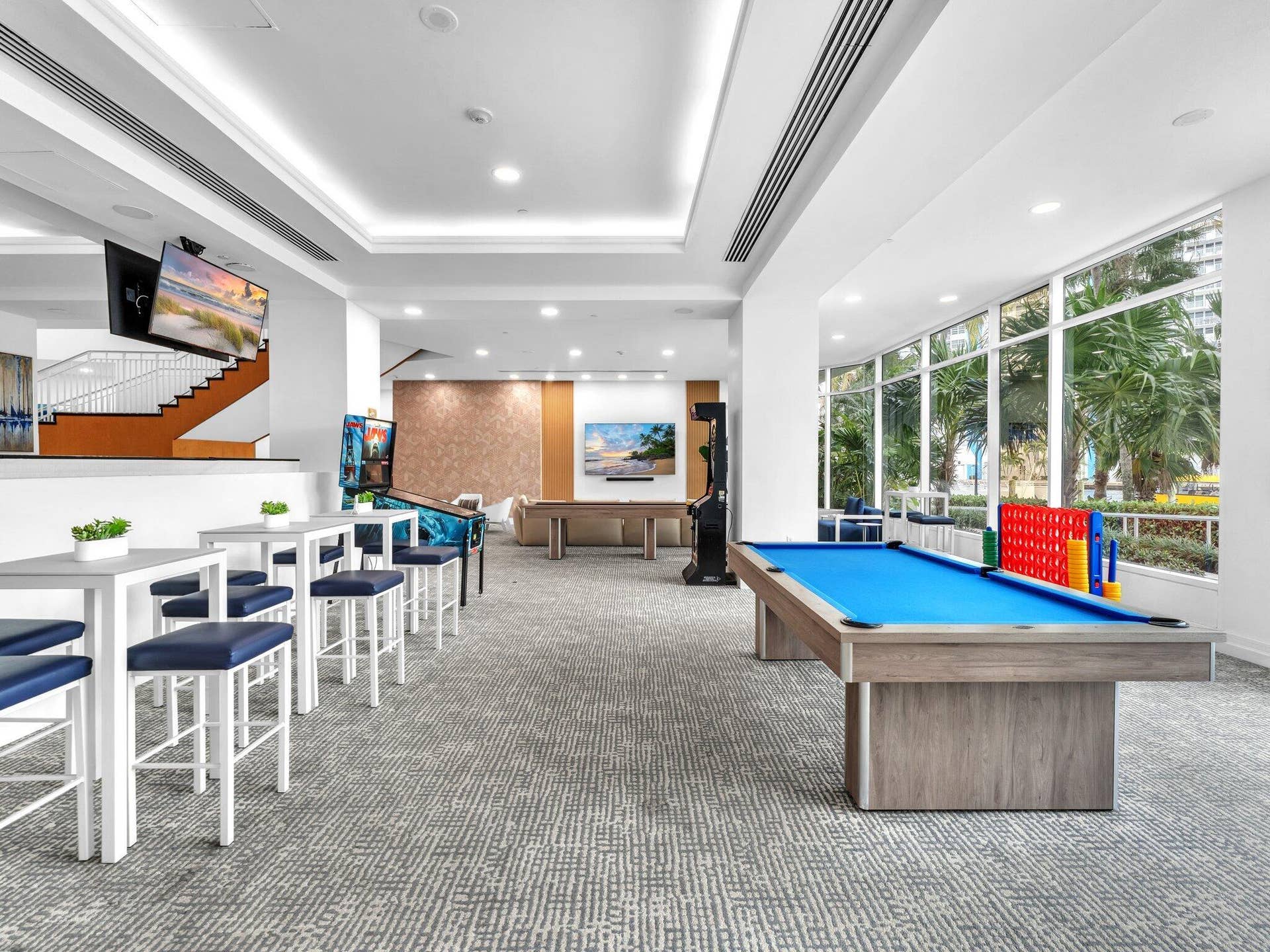 Pool Table in the Indoor Lounge