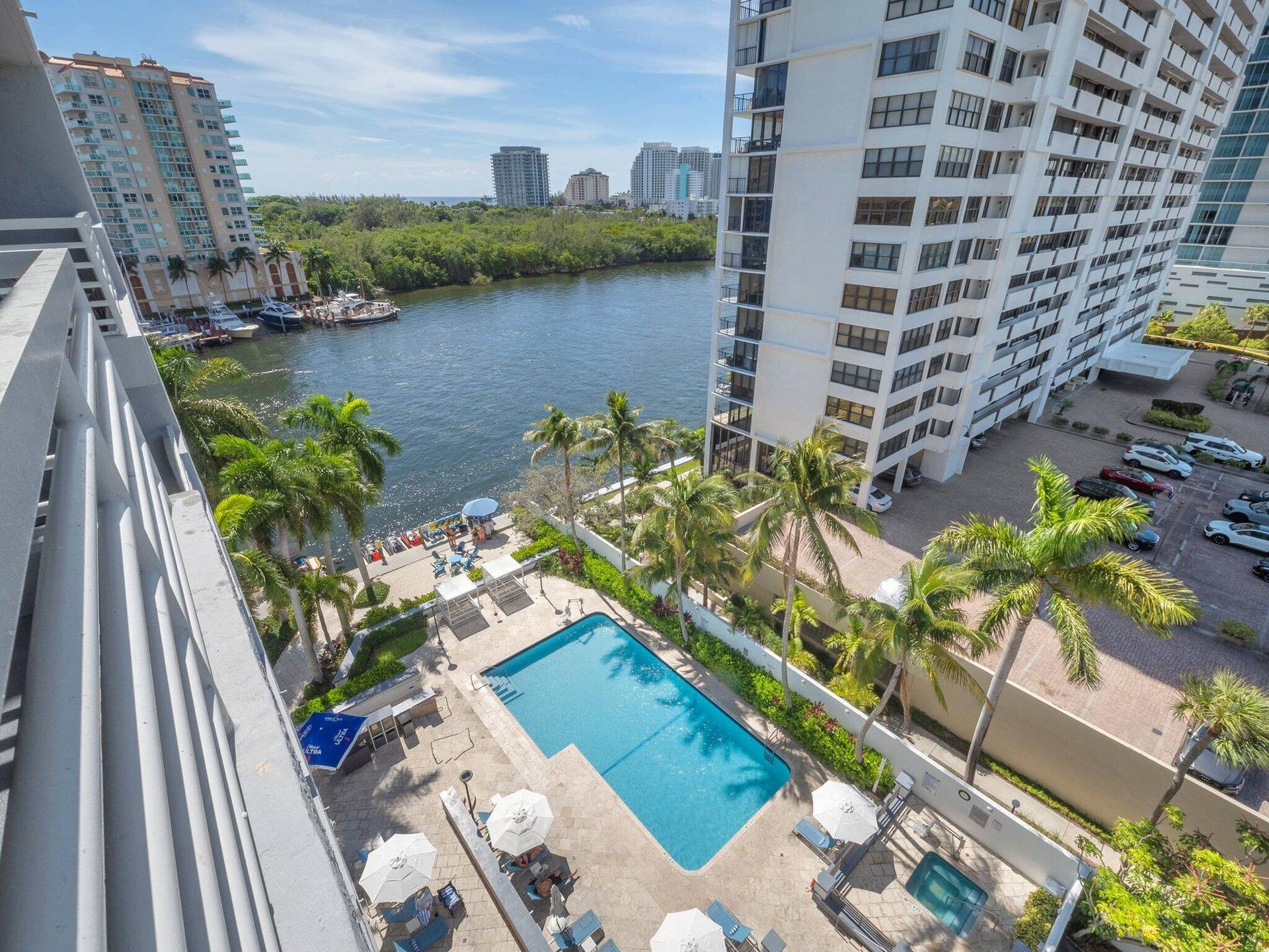 Pool View From The Balcony