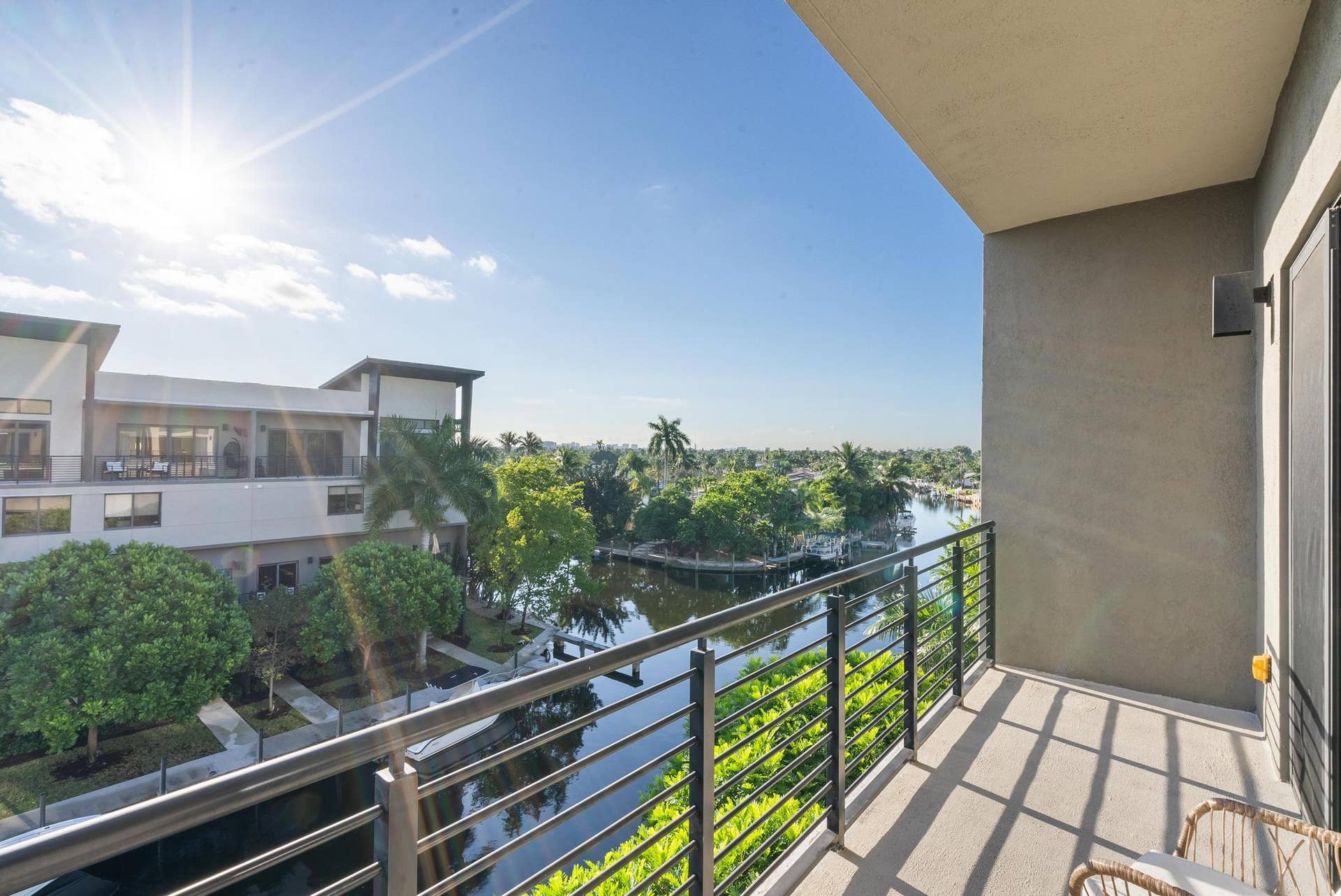 180 SE 4TH Terrace, Pompano Beach, Pompano Beach, FL 33060 View of canal from primary balcony