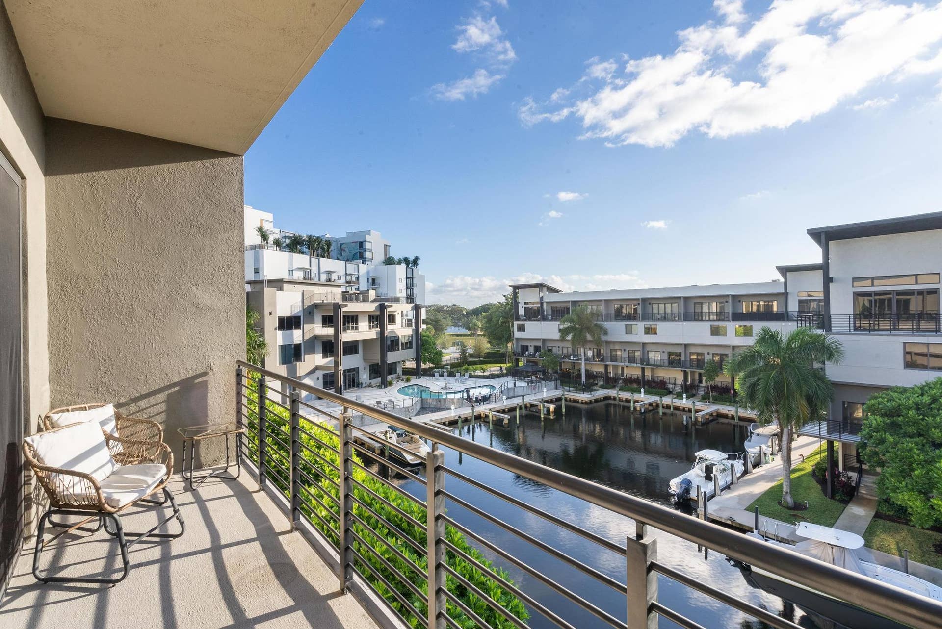 180 SE 4TH Terrace, Pompano Beach, Pompano Beach, FL 33060 Great morning view of marina from primary balcony