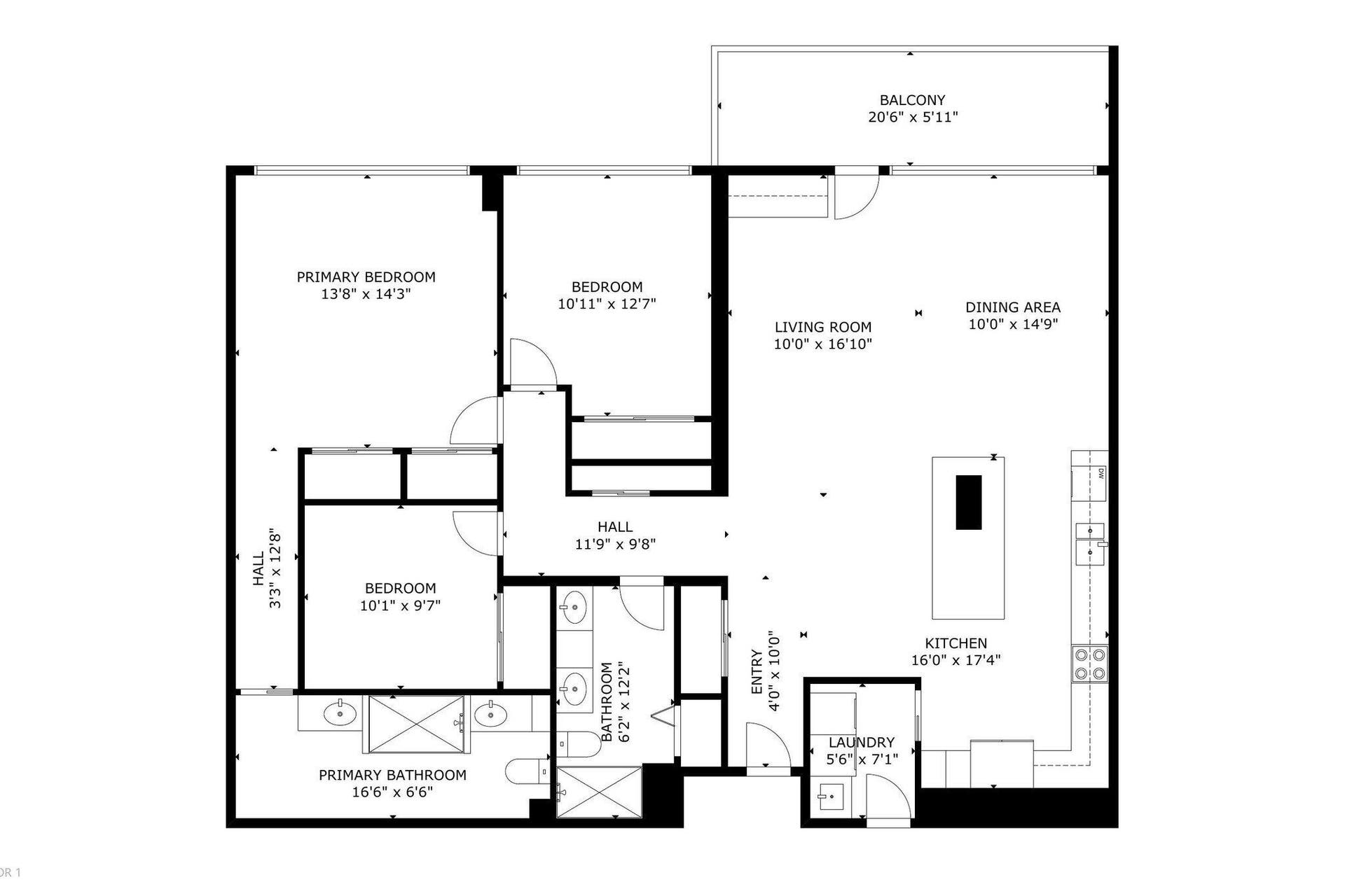 3430 GALT OCEAN Drive, #808, Fort Lauderdale, FL 33308 Floor Plan (2)