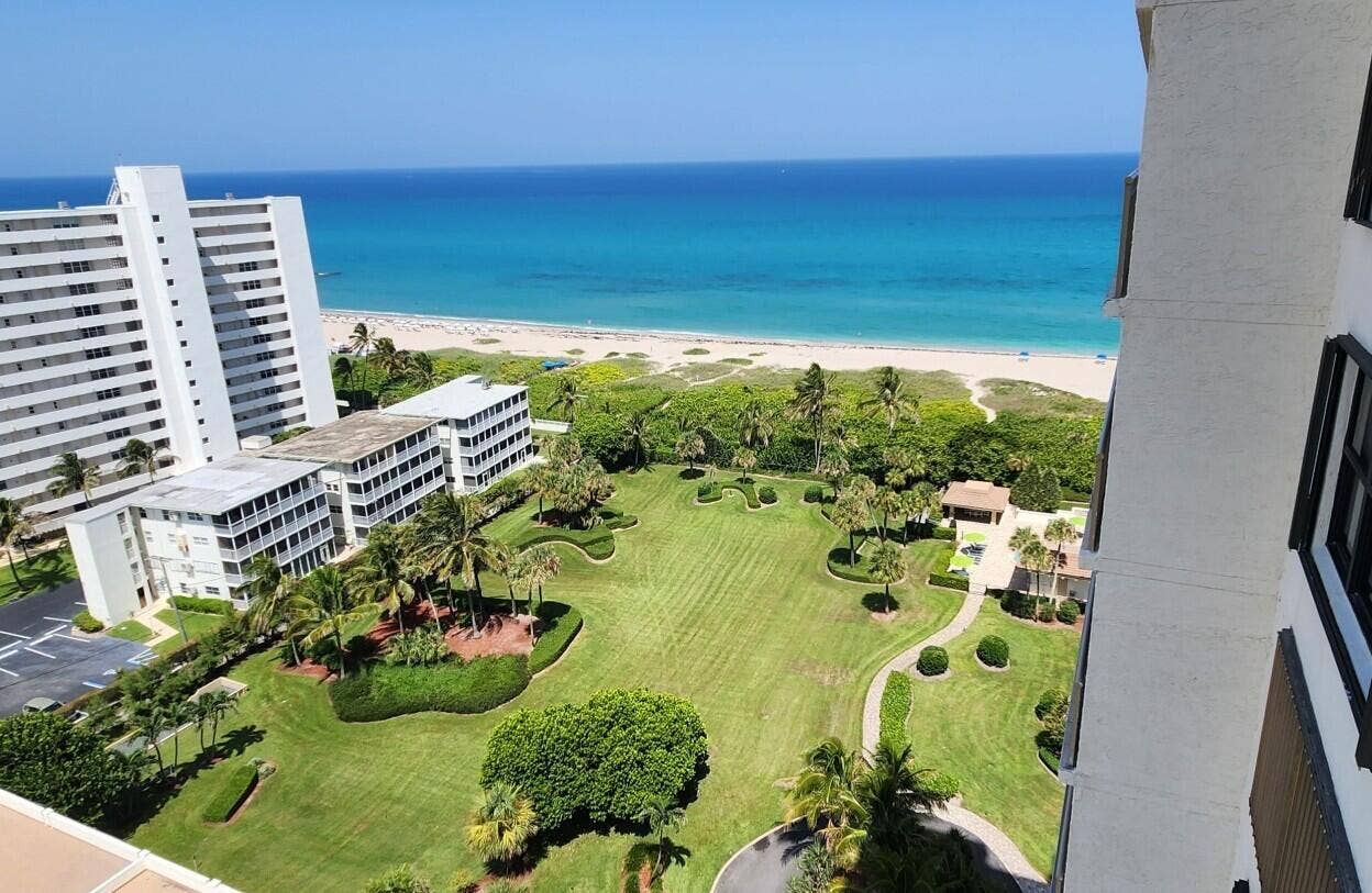 3400 N Ocean Drive, #1703, Riviera Beach, FL 33404 Ocean View from Patio