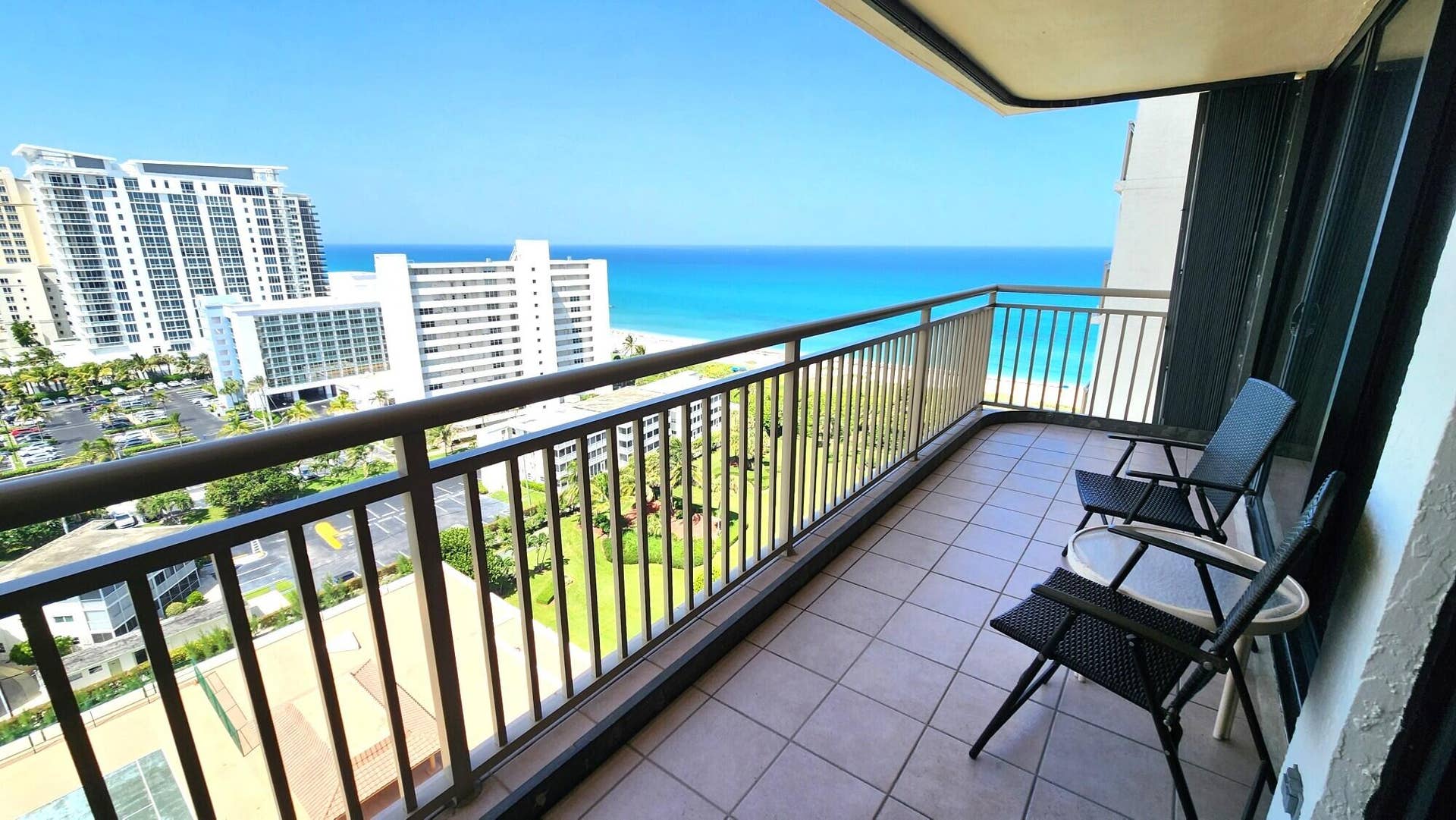 3400 N Ocean Drive, #1703, Riviera Beach, FL 33404 Ocean View from Patio
