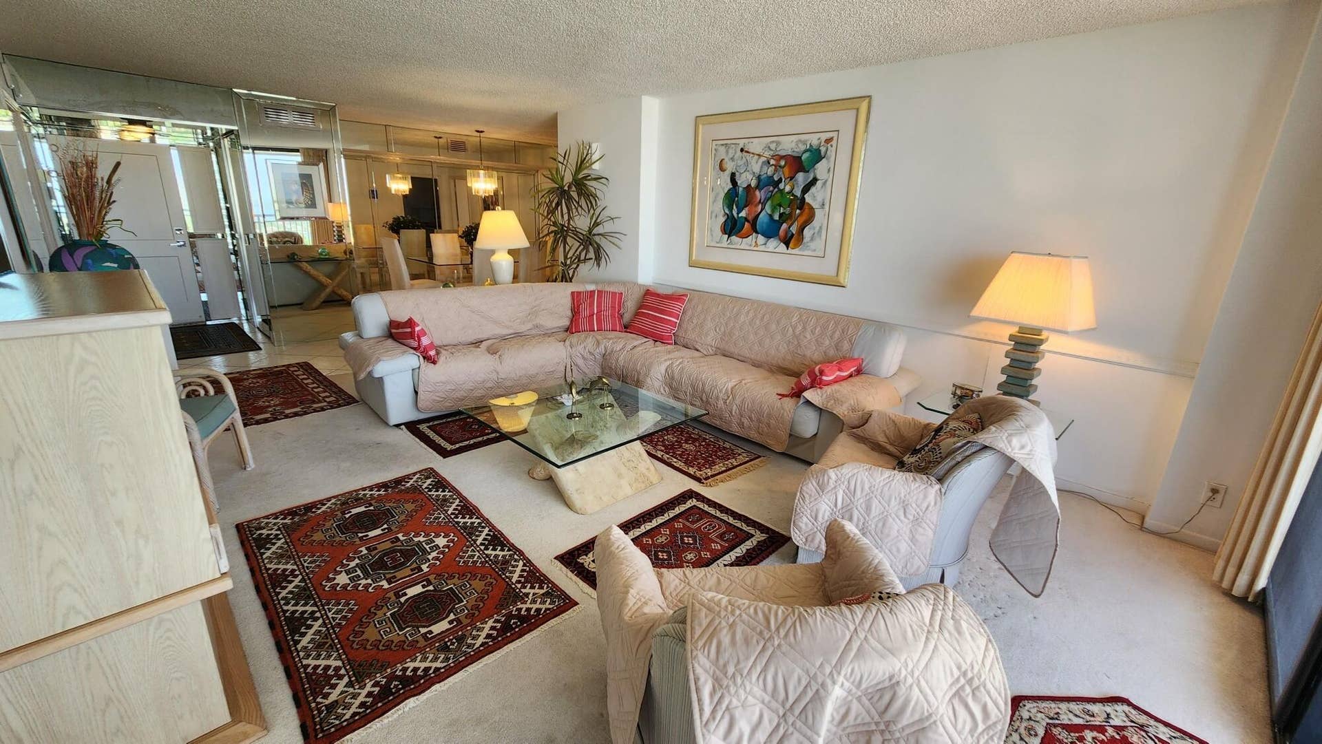 3400 N Ocean Drive, #1703, Riviera Beach, FL 33404 Living Room