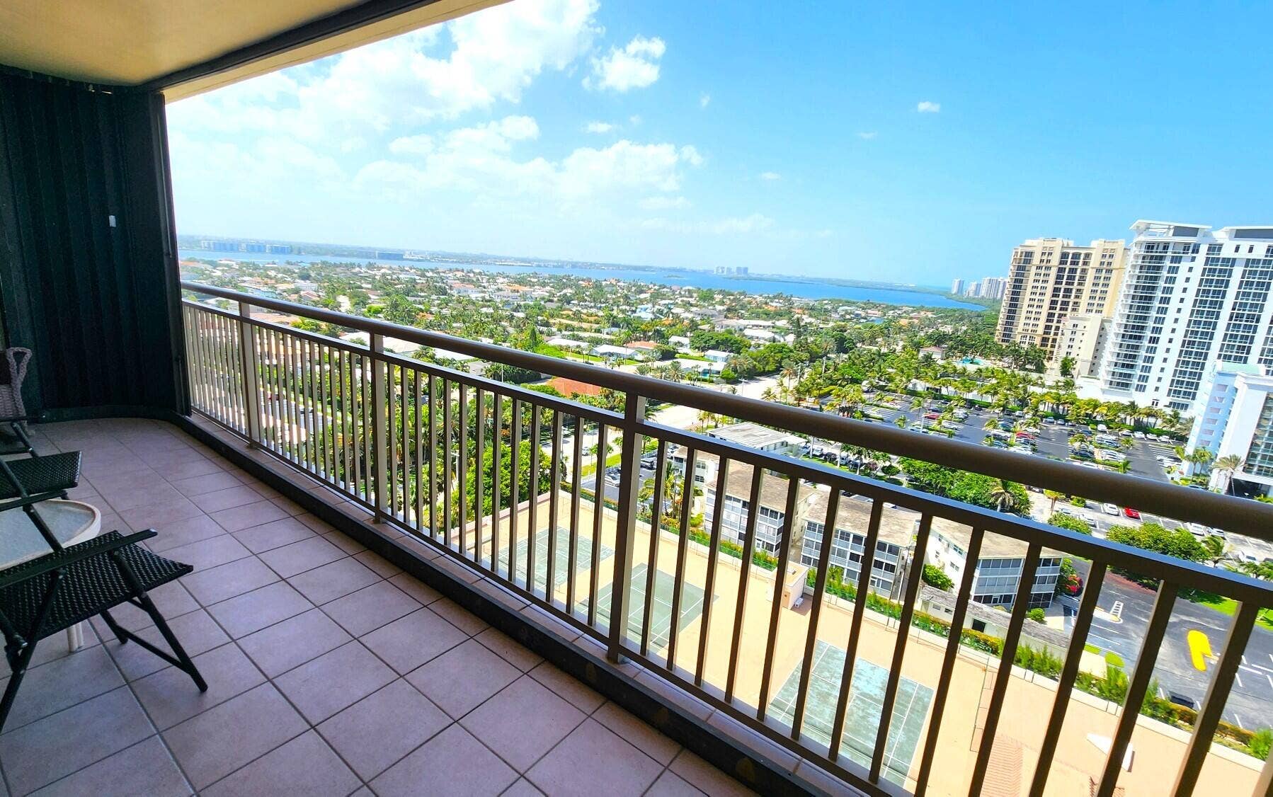 3400 N Ocean Drive, #1703, Riviera Beach, FL 33404 Patio Intracoastal View