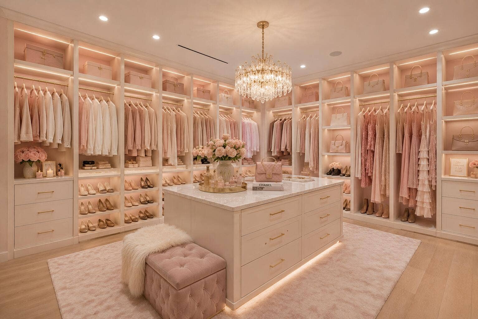16745 Stratford Court, Southwest Ranches, FL 33331 Lady's Master Closet - Virtually Staged