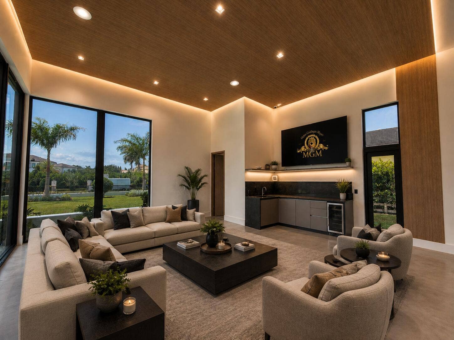 16745 Stratford Court, Southwest Ranches, FL 33331 Gentleman's Lounge - Virtually Staged