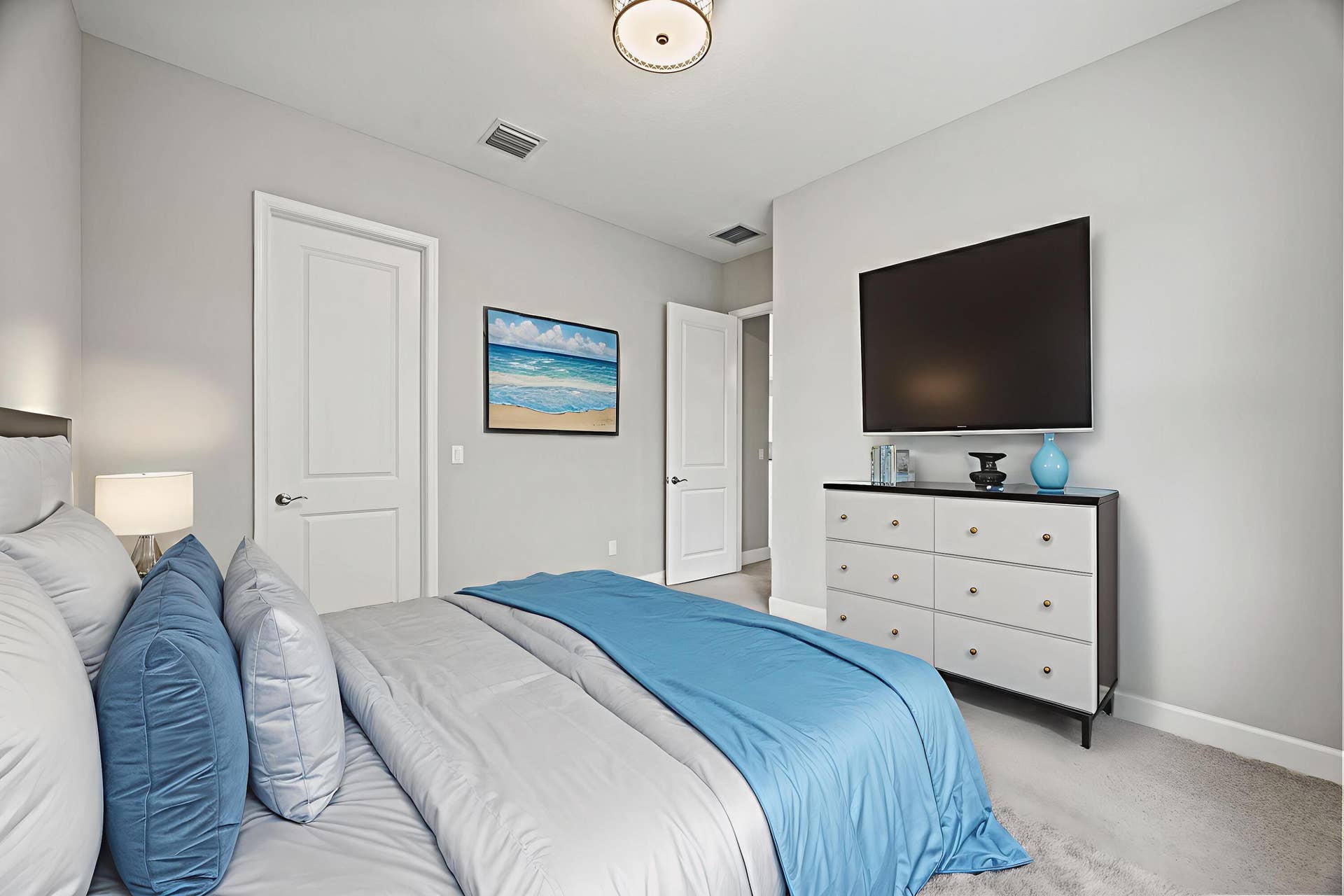 16007 Whippoorwill Circle, Westlake, Westlake, FL 33470 Recessed lighting, light-toned carpeting, and a ceiling-mounted light fixture