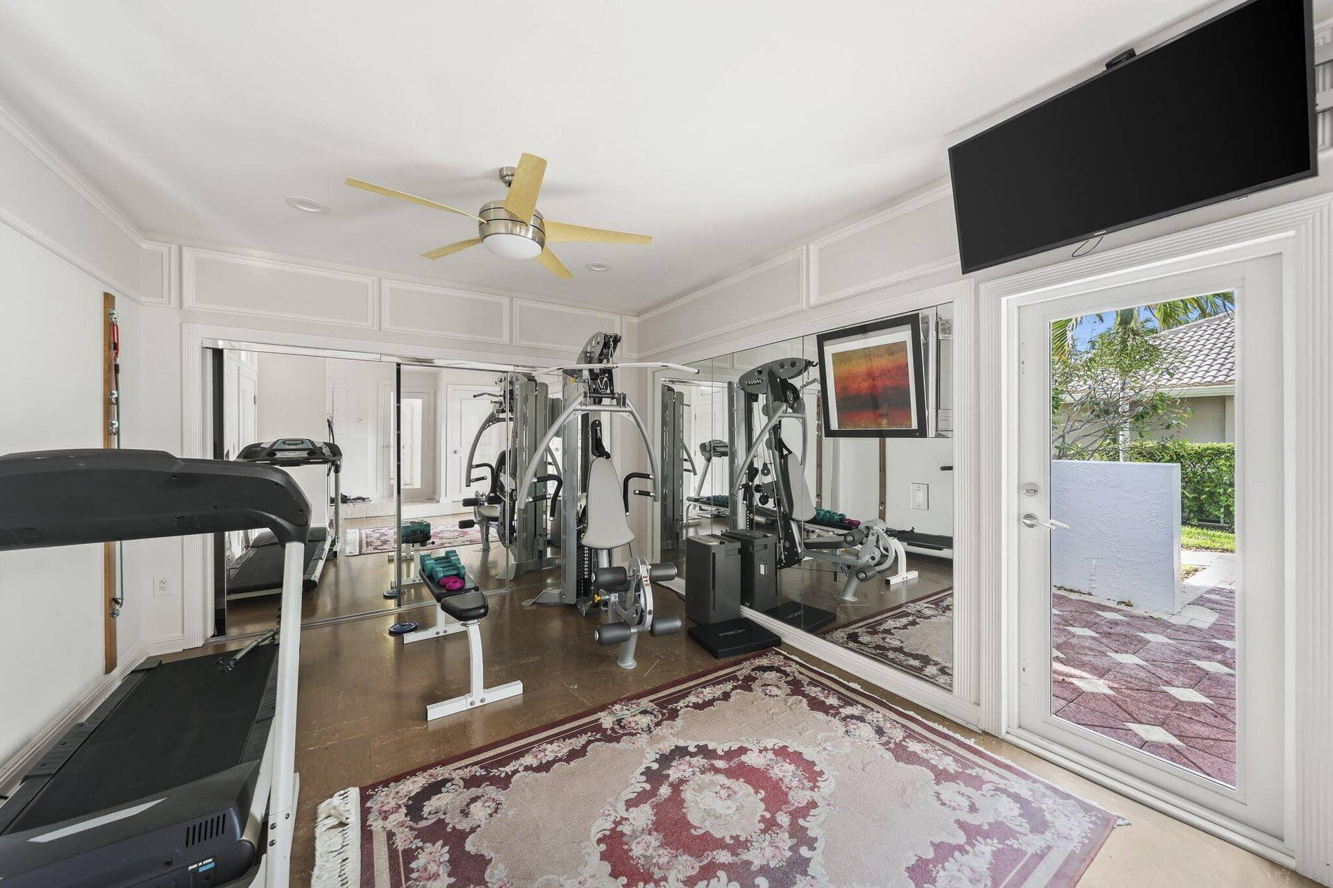 airconditioned gym
