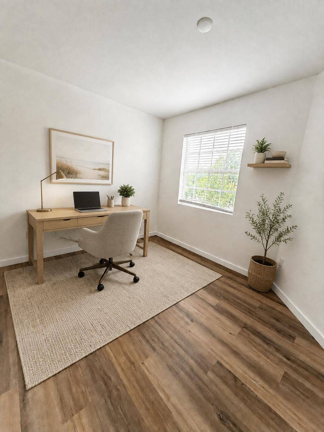 1030 CRYSTAL Way, #103, Delray Beach, FL 33444 virtually staged home office in bedroom