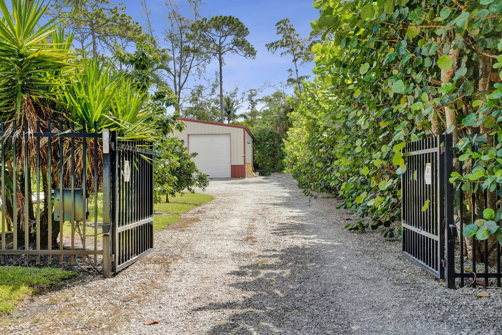 6146 NW 66TH Avenue, Parkland, FL 33067 Electric fence-Separate entrance with rock road to ADU