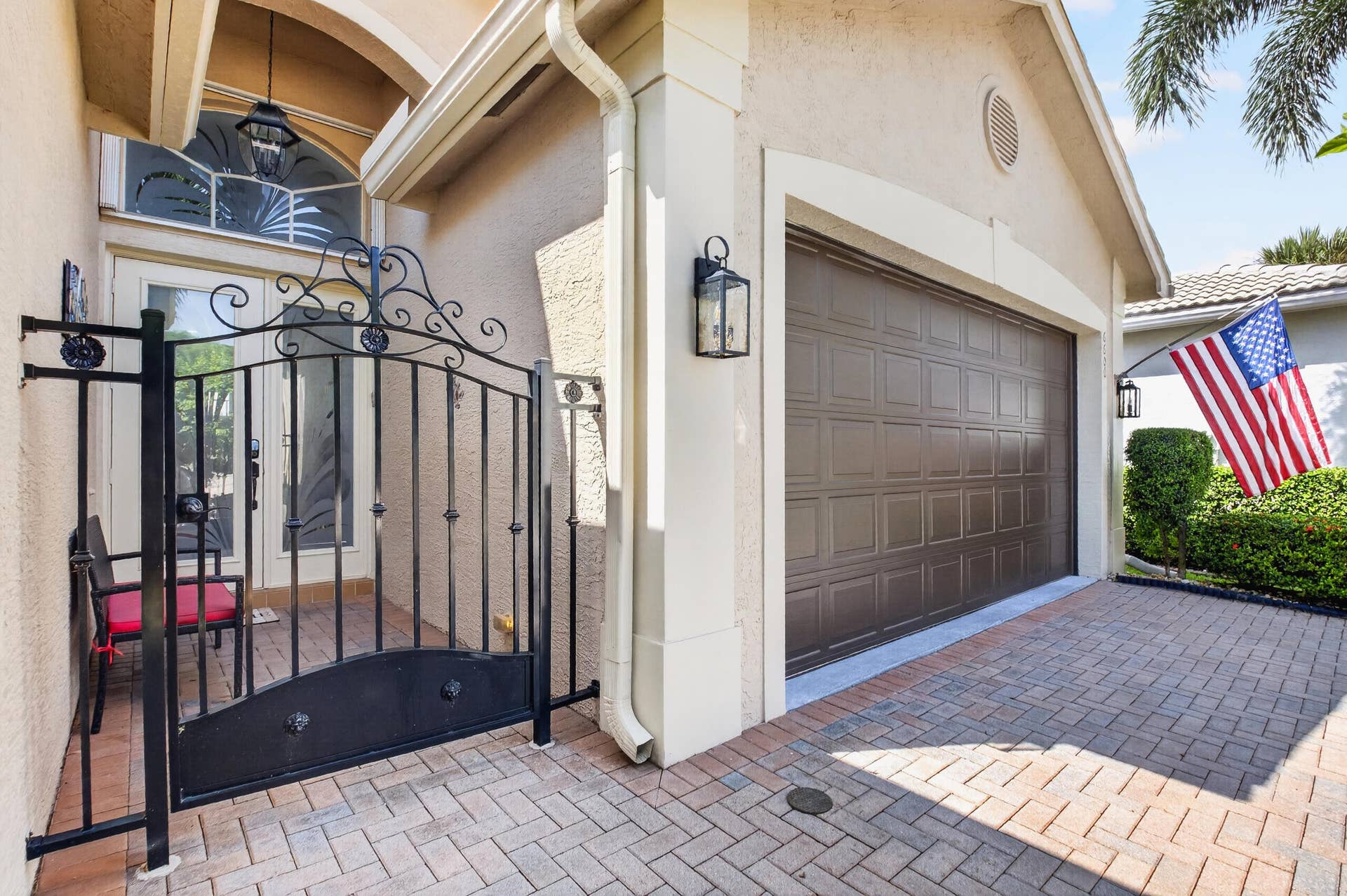 6600 Capistrano Beach Trail, Delray Beach, FL 33446 The gated entry adds an elegant private feel.