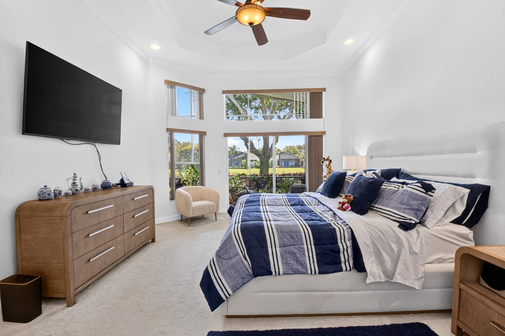 6600 Capistrano Beach Trail, Delray Beach, FL 33446 Beautiful Ceiling Fan with lighting adding both style and illumination to the room