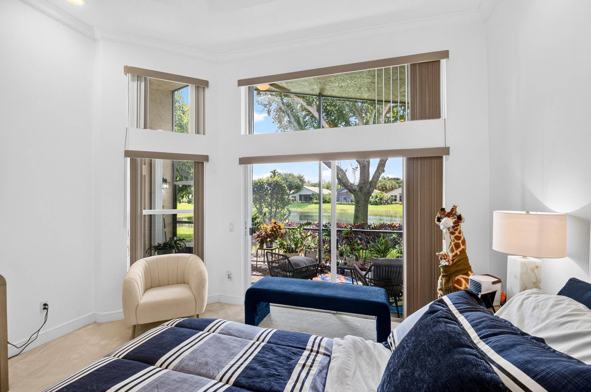 6600 Capistrano Beach Trail, Delray Beach, FL 33446 Convenient Sliding Glass Door Going out to the Lanai to Relax & Enjoy