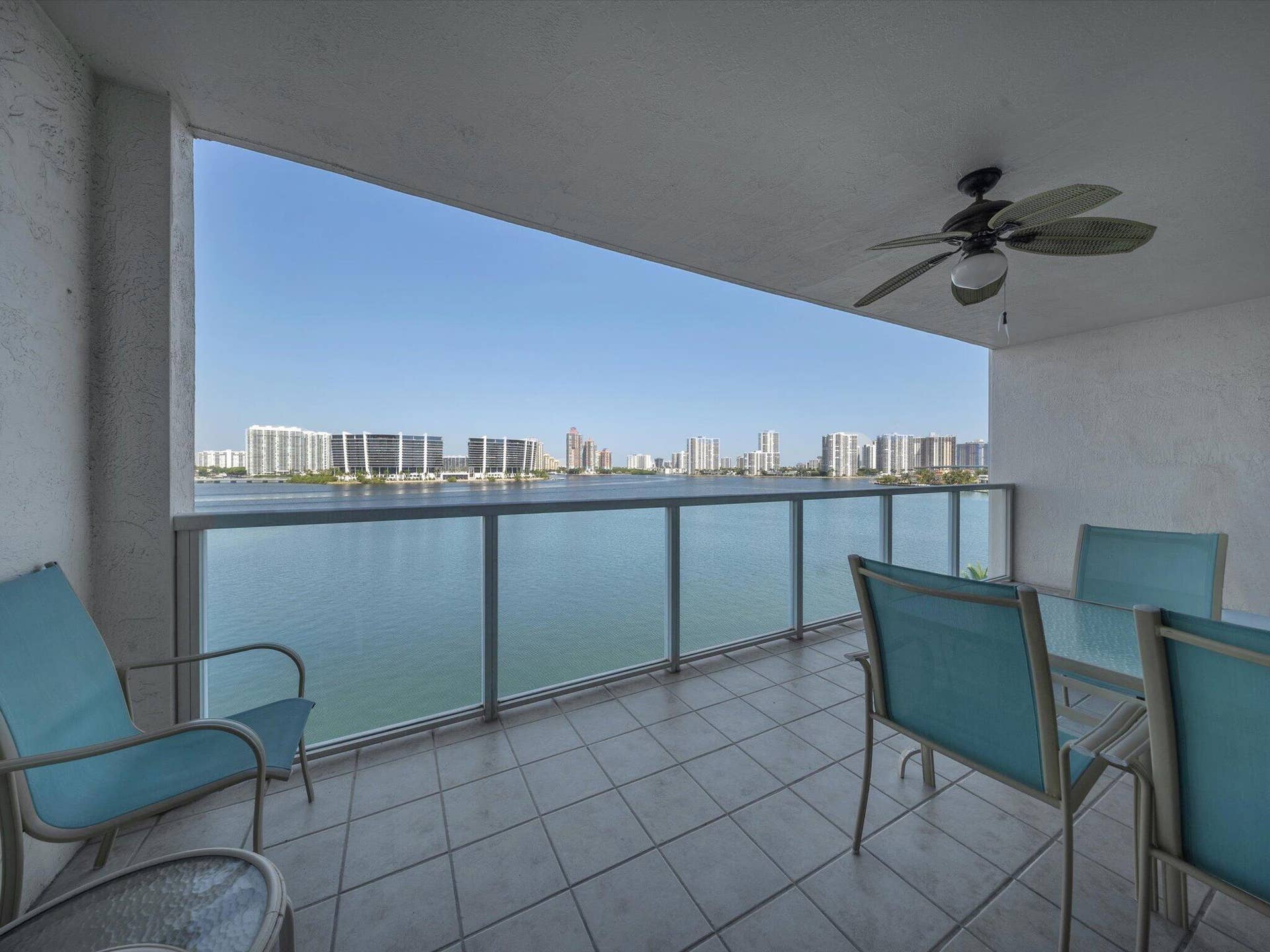 18100 N Bay Road, #707, Sunny Isles Beach, FL 33160 Large balcony with room for entertaining
