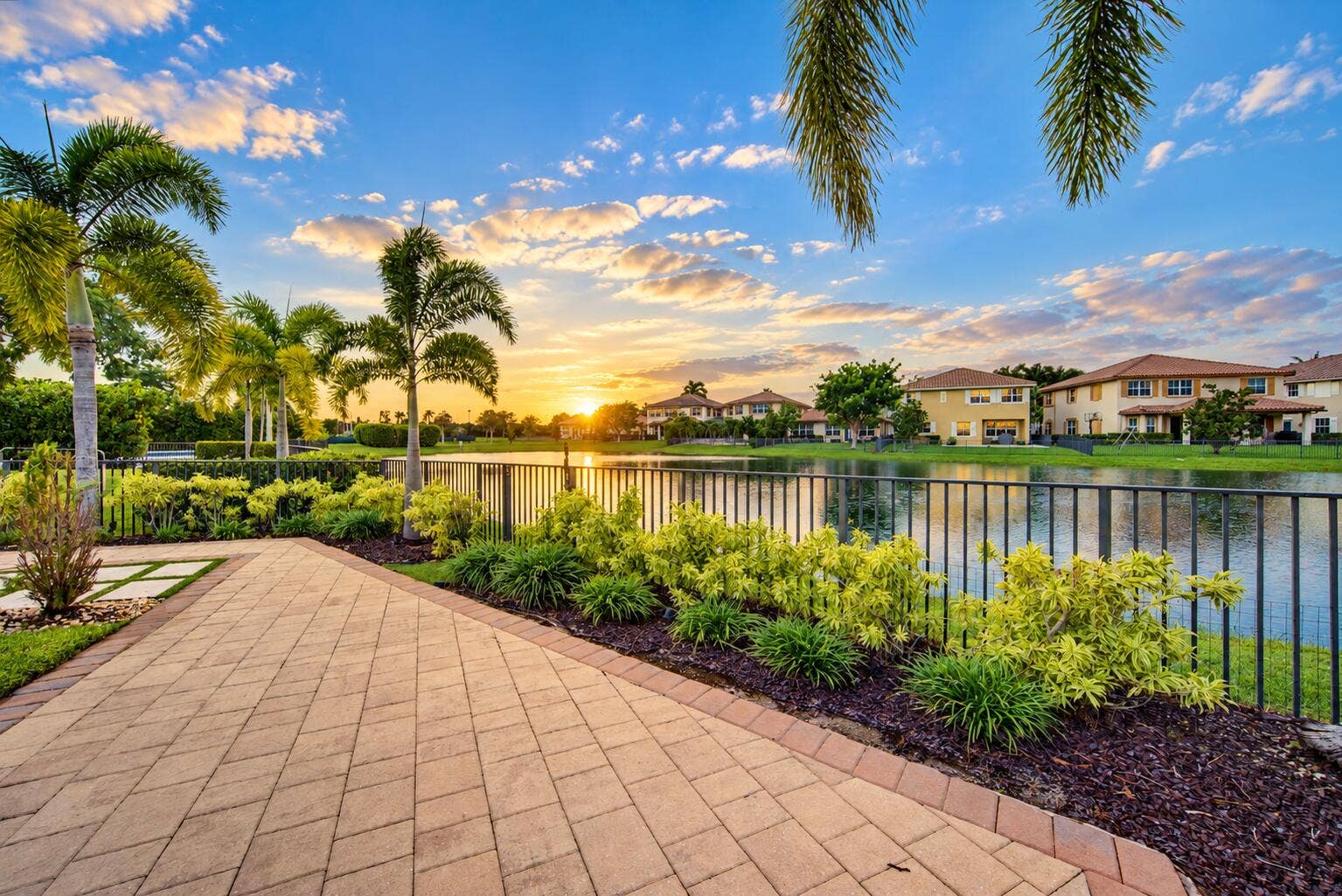 8561 LAKESIDE Bend, Parkland, FL 33076 Sunrise Over a Tropical Lakeside Patio