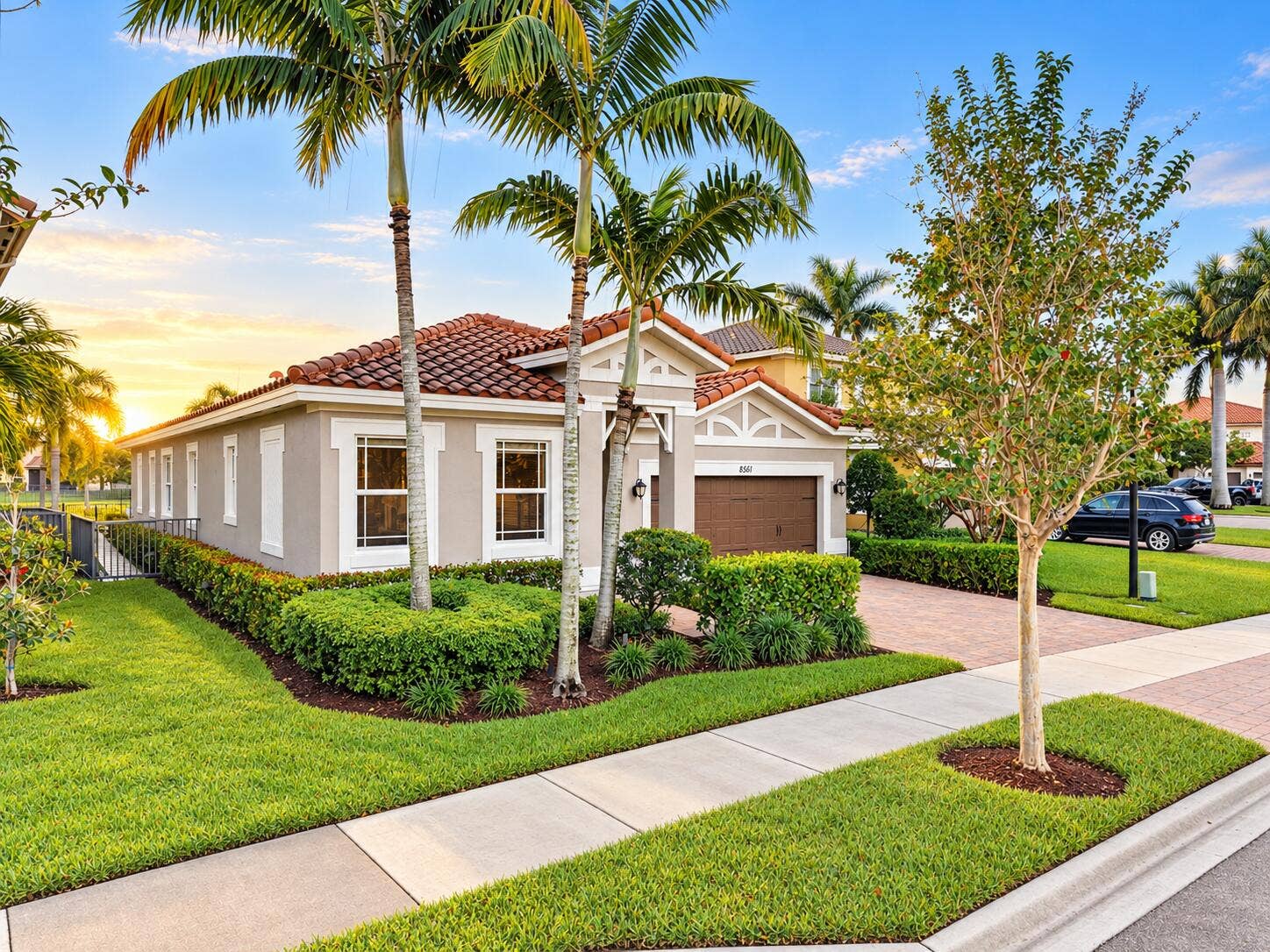 8561 LAKESIDE Bend, Parkland, FL 33076 Mediterranean Home at Sunrise