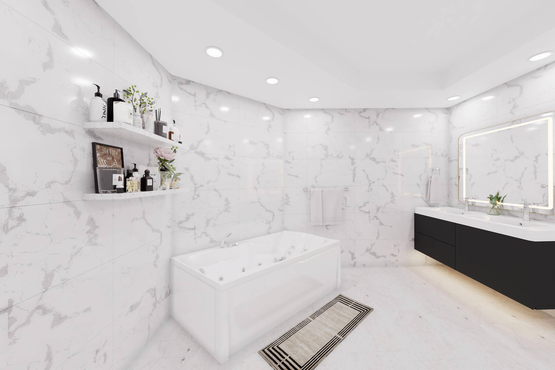 4100 GALT OCEAN Drive, #408, Fort Lauderdale, FL 33308 Primary Bath Rendering