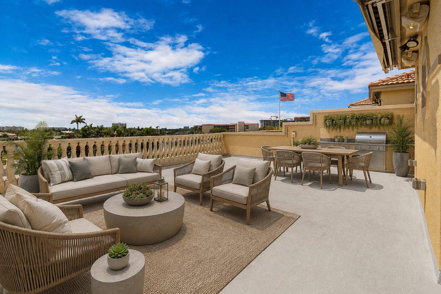 Virtual Render of potential terrace renovations.