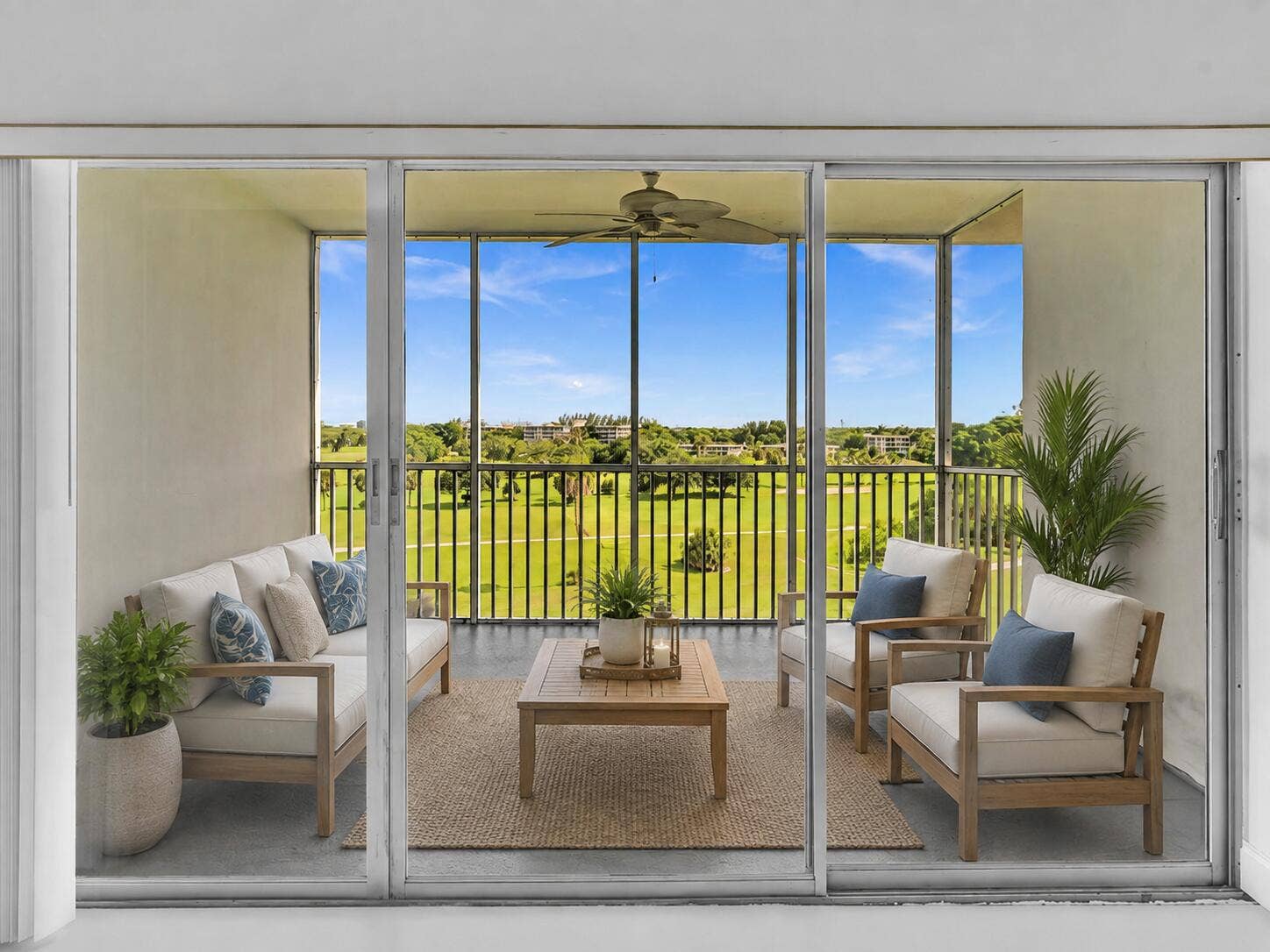 2950 N Palm Aire Drive, #607, Pompano Beach, FL 33069 VIRTUALLY STAGED - Patio area