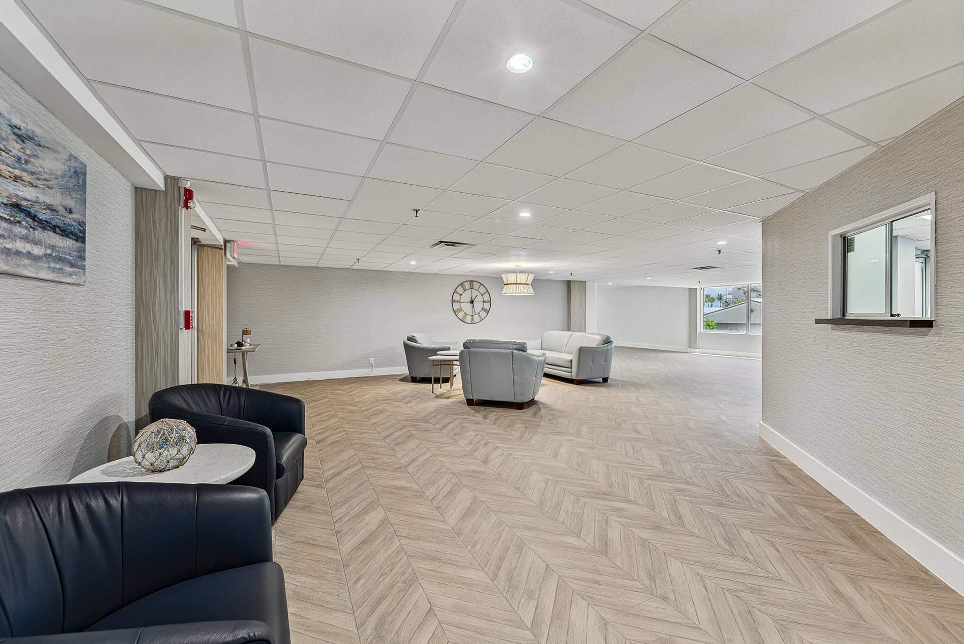 Recently Renovated Office Lobby Area