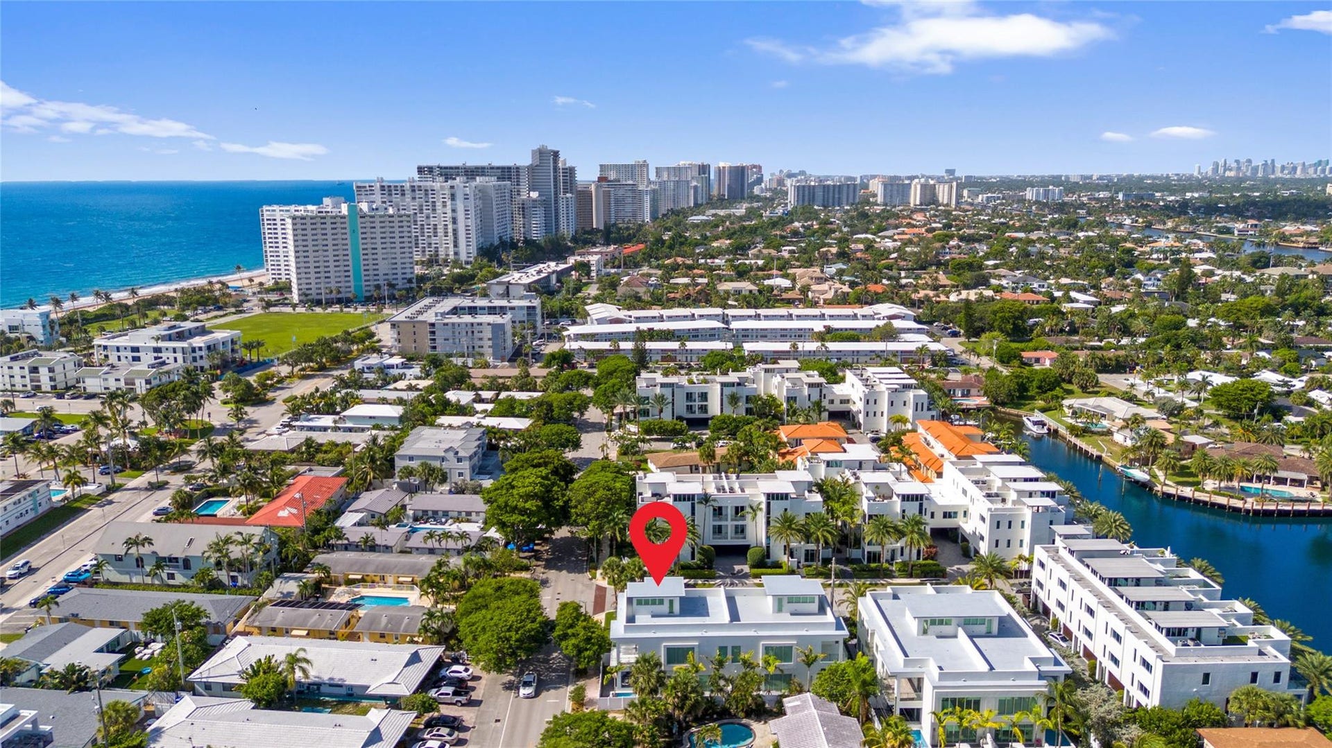 221 Shore Court, Lauderdale By The Sea, FL 33308 Aerial View - WALK TO LAUDERDALE BY THE SEA BEACH, STORES, RESTAURANTS, NIGHTLIFE, TRANSPORTATION, AND ONLY MINUTES TO FORT LAUDERDALE, POMPANO BEACH ATTRACTIONS AND MORE!