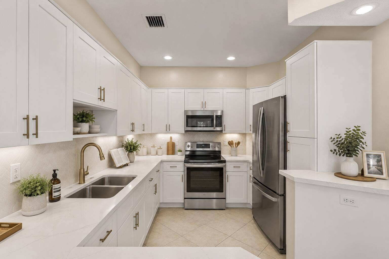 2311 SW 125th Avenue, Miramar, FL 33027 Virtually altered kitchen to show the potential with minor updates.