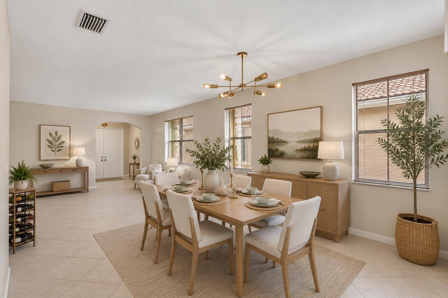 2311 SW 125th Avenue, Miramar, FL 33027 Virtually staged dining room