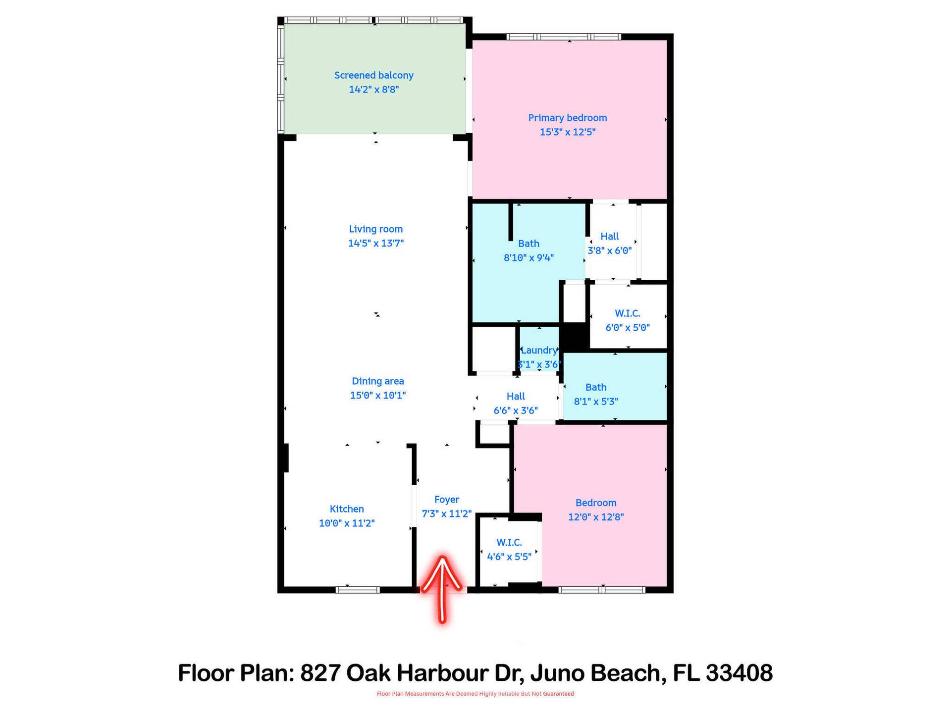 827 OAK HARBOUR Drive, Juno Beach, FL 33408 2 Floor Plan