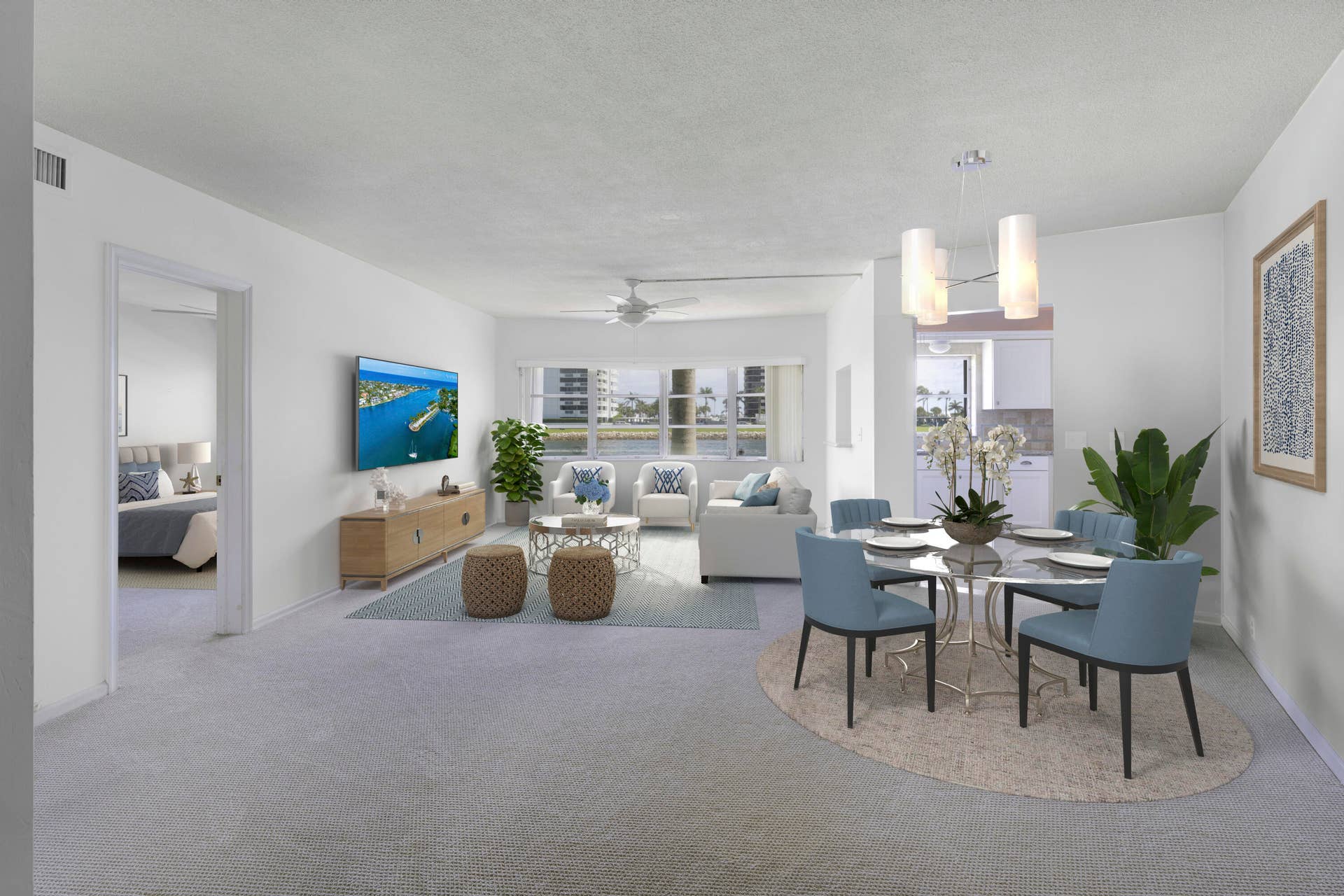 28 Yacht Club Drive, #109, North Palm Beach, North Palm Beach, FL 33408 Family Room/Dining ARea