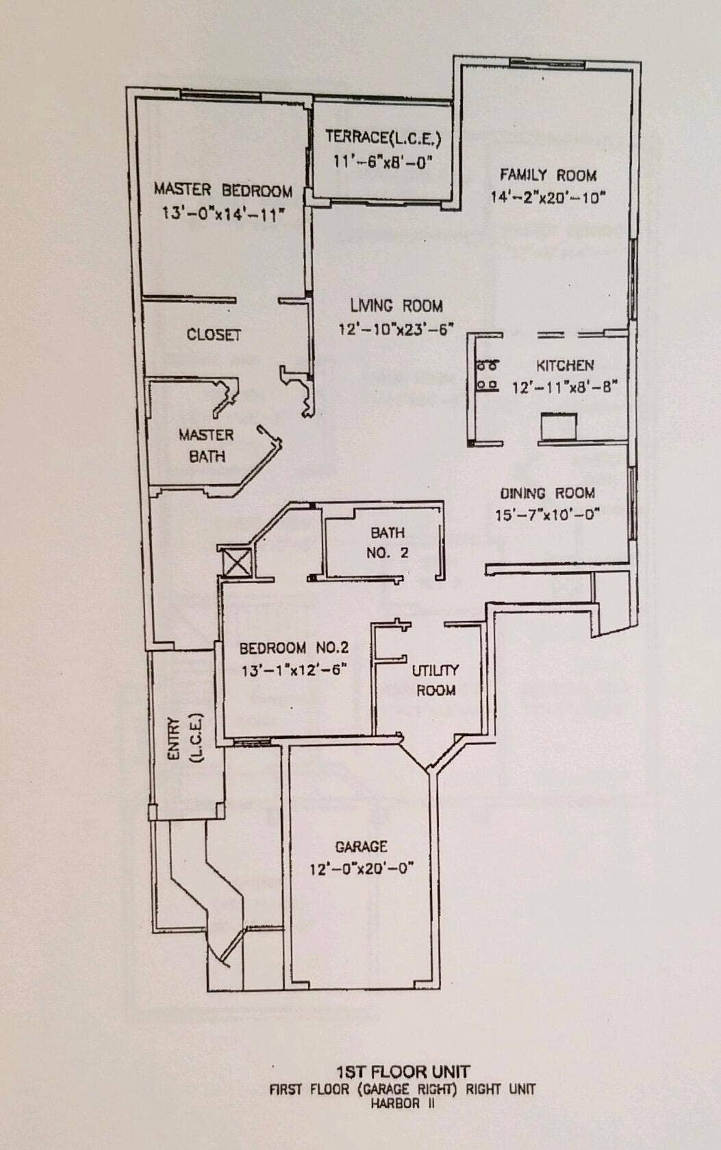 9777 BOWLINE Drive, #102, West Palm Beach, FL 33411 Floor plan for Windjammer Cove 2 bedroom