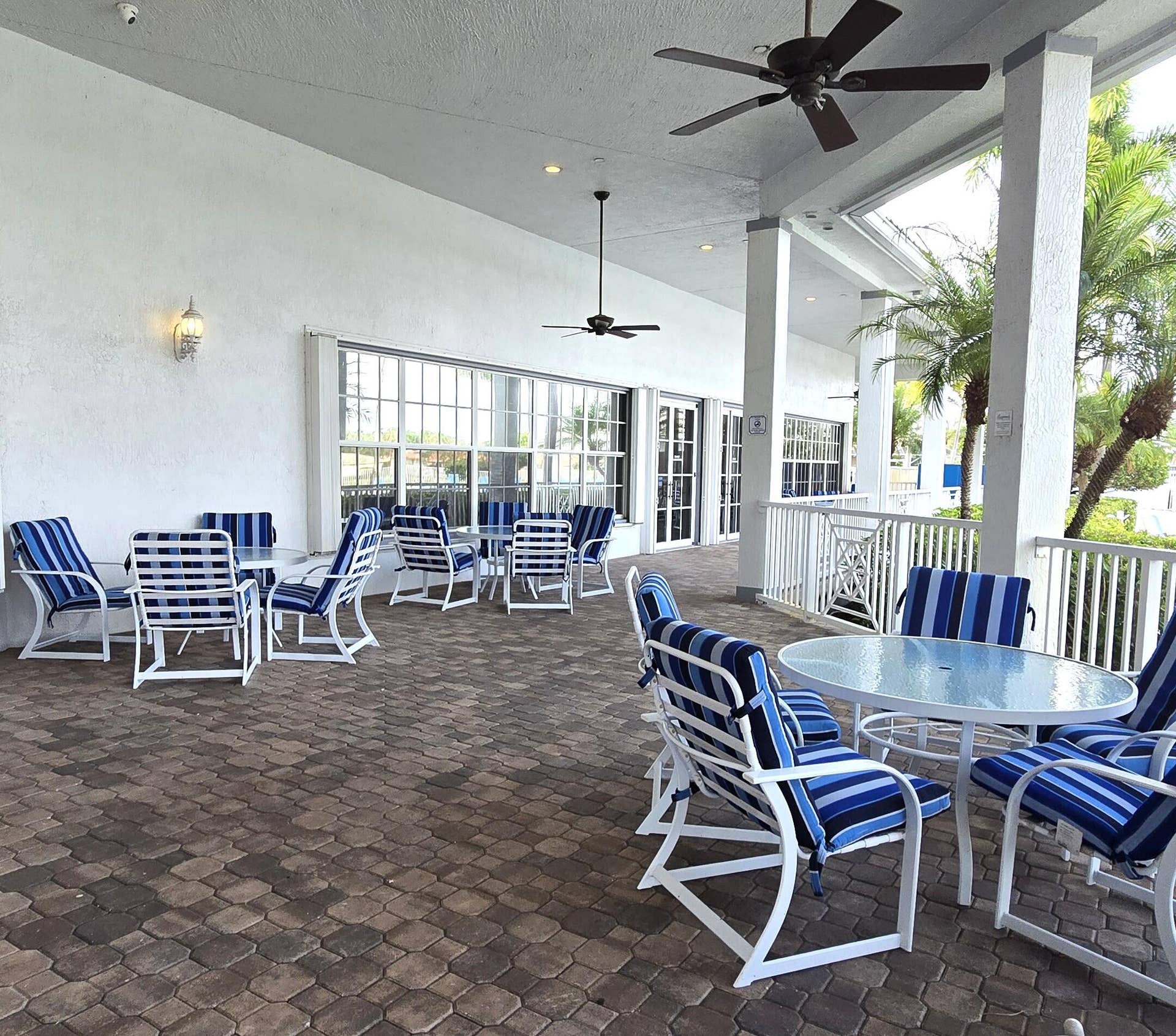 9777 BOWLINE Drive, #102, West Palm Beach, FL 33411 Clubhouse veranda