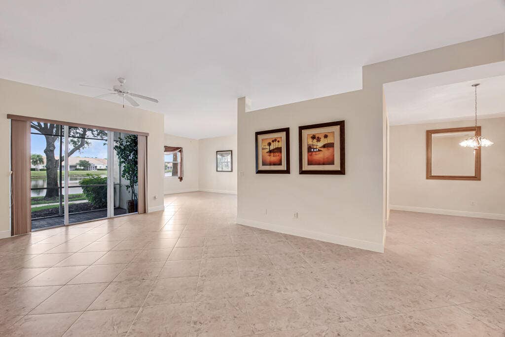 9777 BOWLINE Drive, #102, West Palm Beach, FL 33411 Formal living room, family room and formal dining