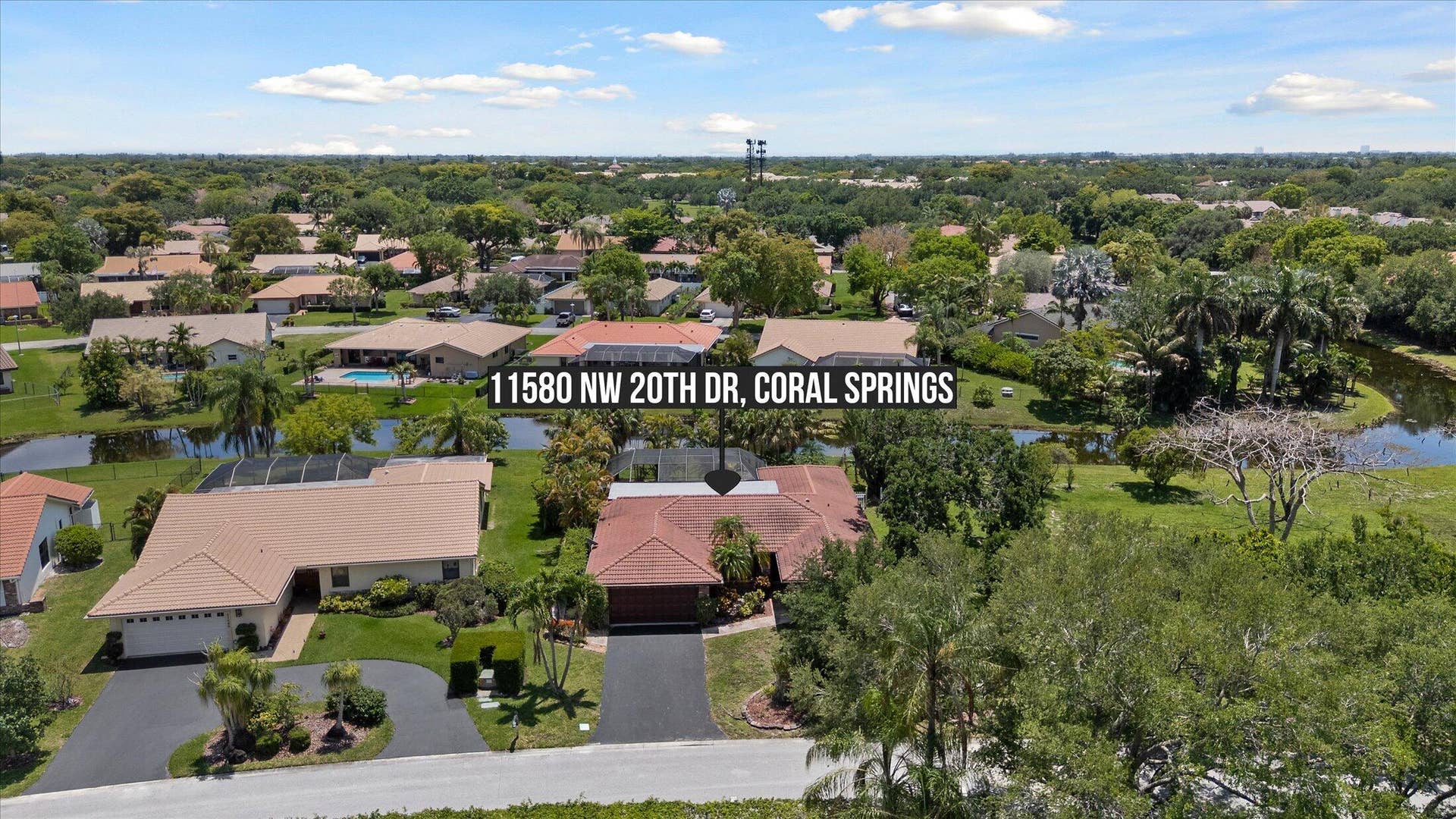 11580 NW 20TH Drive NW, Coral Springs, Coral Springs, FL 33071 Aerial View
