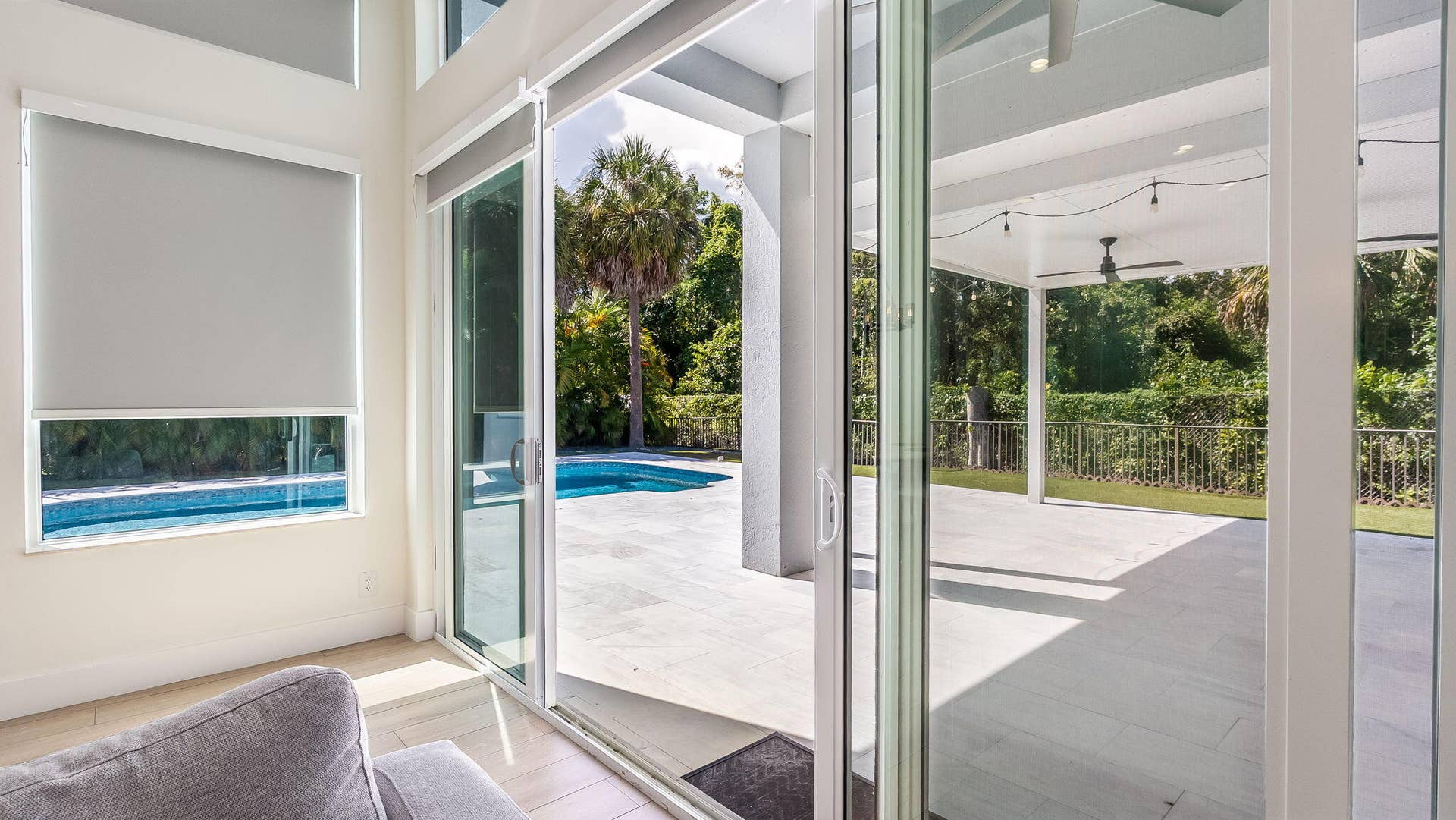 7083 NW 71ST Manor, Parkland, FL 33067 Pool View from kitchen