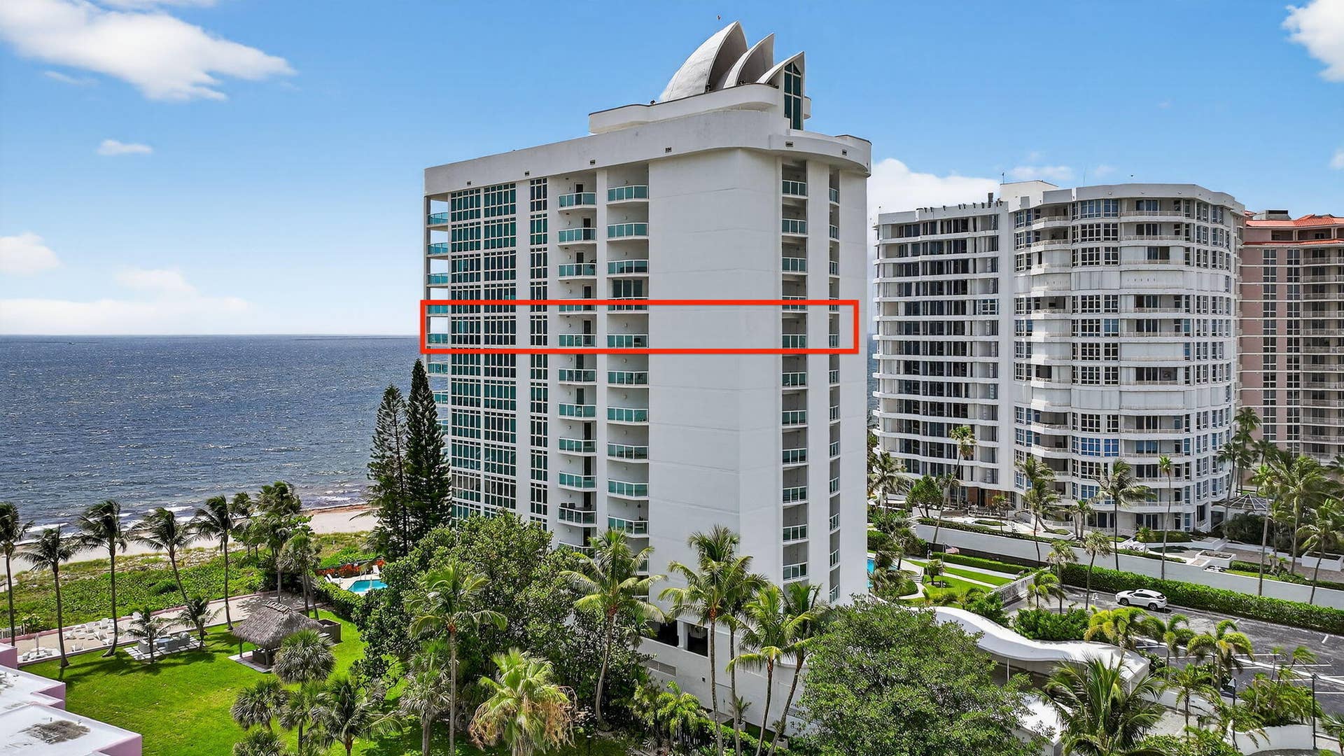 1430 S OCEAN Boulevard, #10-A, Lauderdale By The Sea, FL 33062 10th Floor--East to West Flow Floor PLan