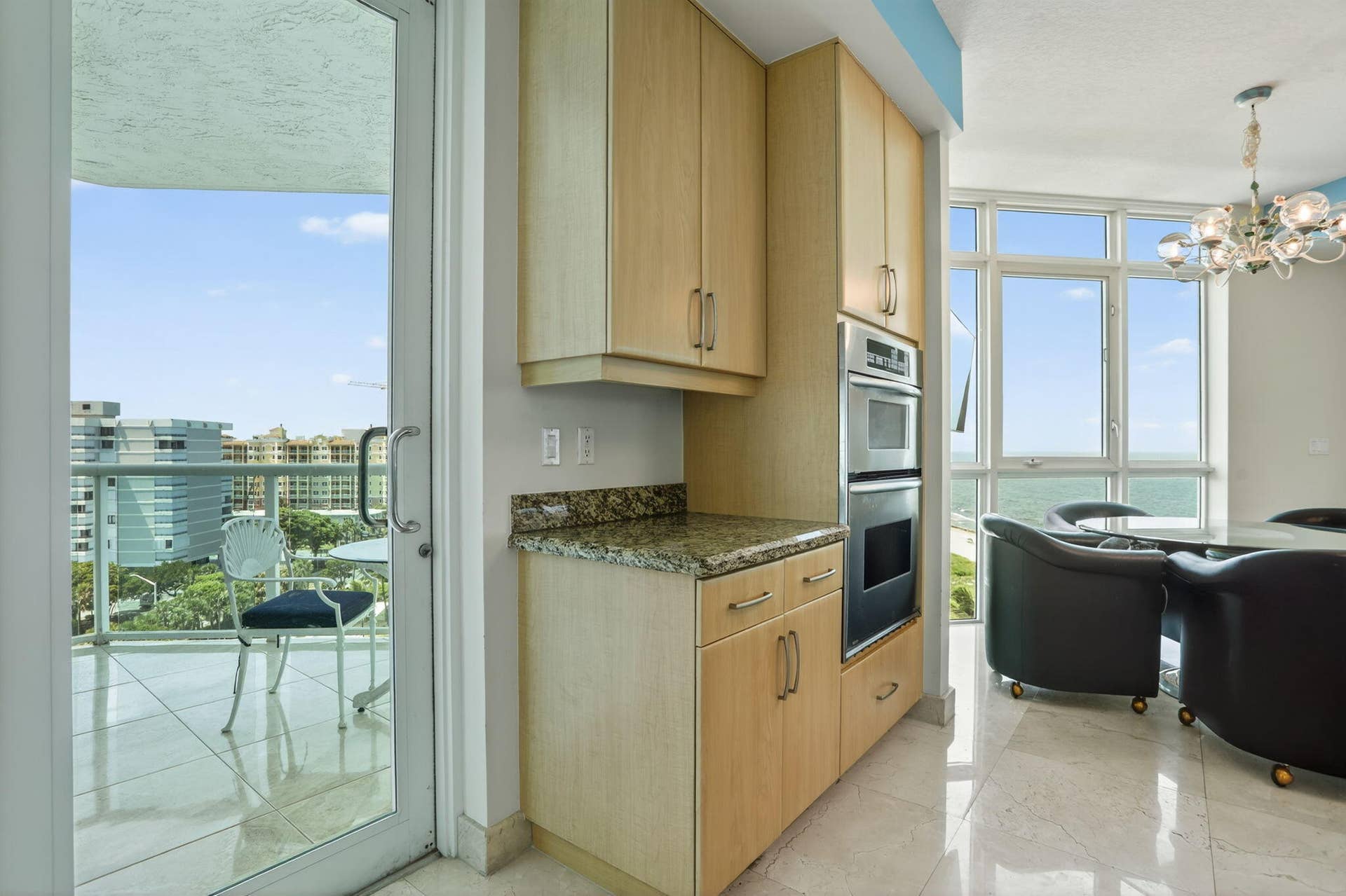 1430 S OCEAN Boulevard, #10-A, Lauderdale By The Sea, FL 33062 Kitchen Balcony