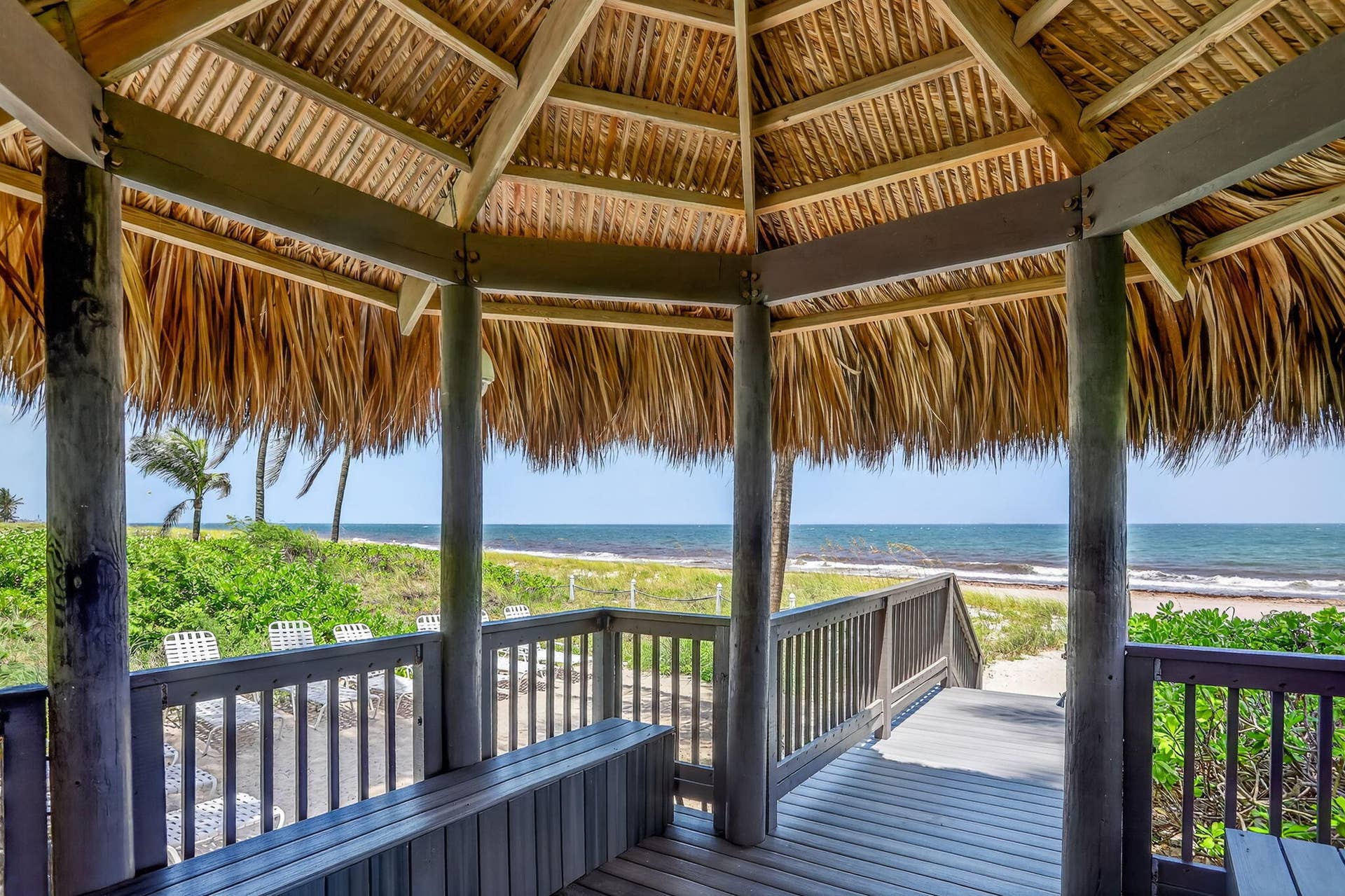 1430 S OCEAN Boulevard, #10-A, Lauderdale By The Sea, FL 33062 Tiki Hut for entertaining!