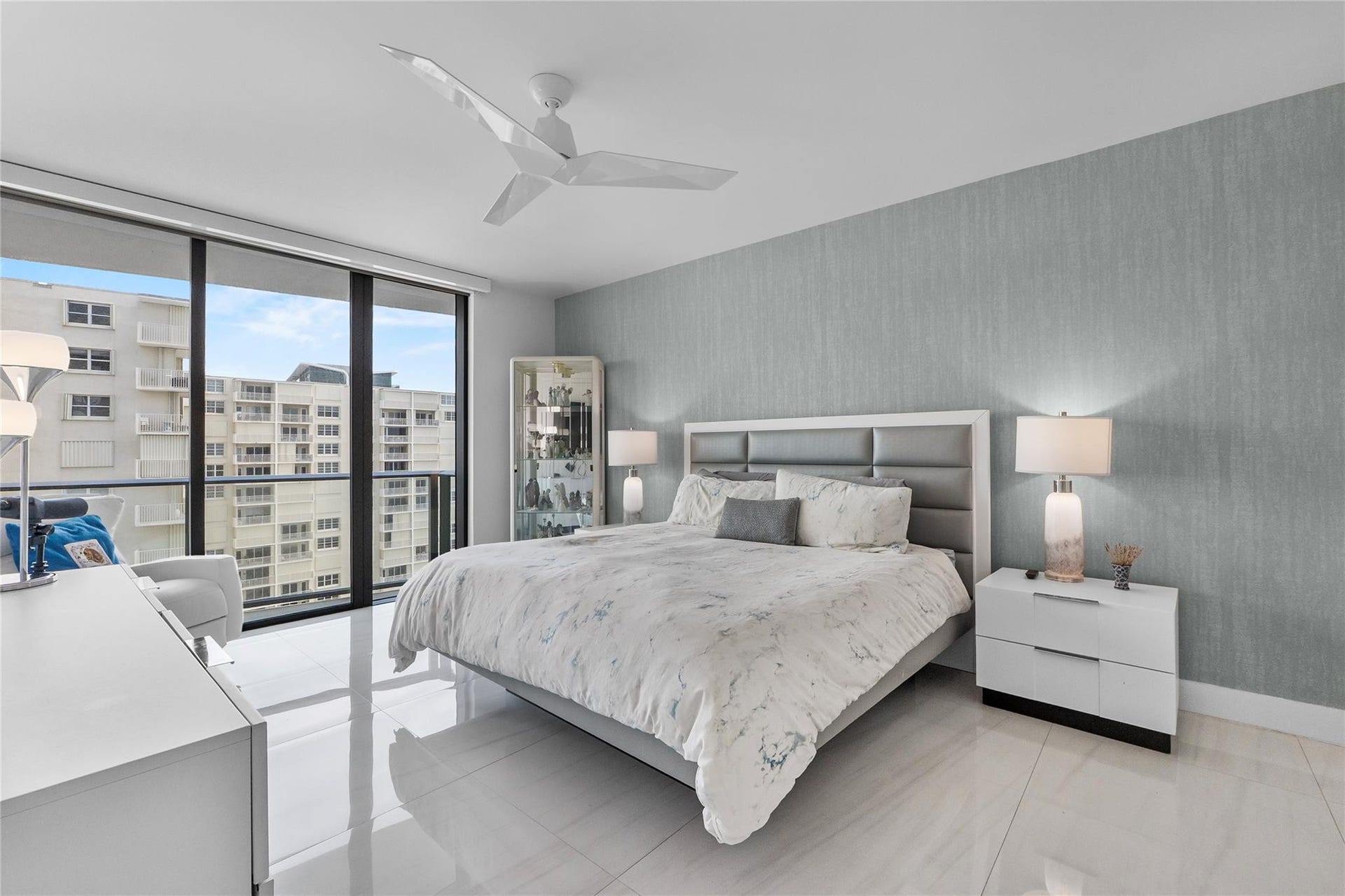 730 N OCEAN Boulevard, #1501, Pompano Beach, FL 33062 Primary Bedroom with Ocean & City Views