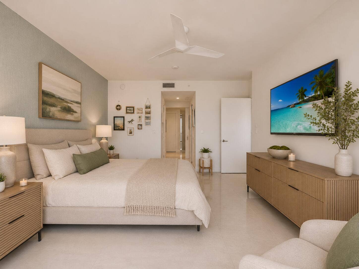 730 N OCEAN Boulevard, #1501, Pompano Beach, FL 33062 Primary Bedroom Virtually Enhanced