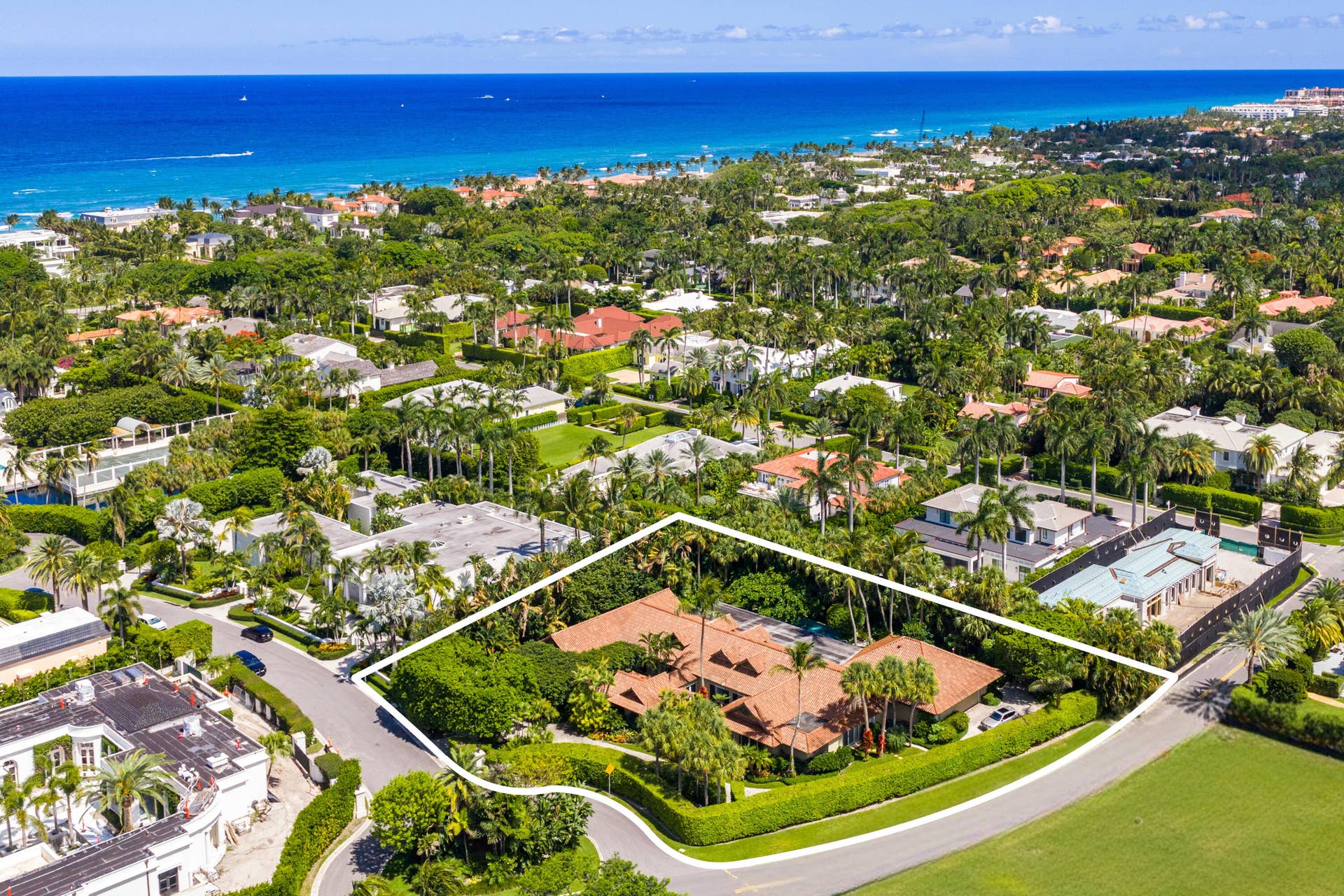 6 La Costa Way, Palm Beach, FL 33480 Aerial View