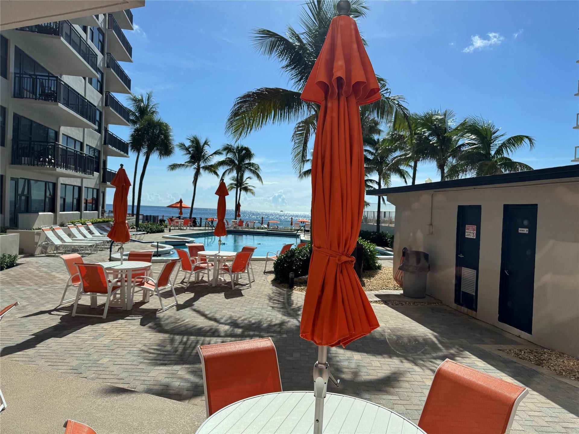 3800 GALT OCEAN Drive, #1508, Fort Lauderdale, Fort Lauderdale, FL 33308 Outdoor pool area featuring a paver patio, a swimming pool, and tropical landscaping