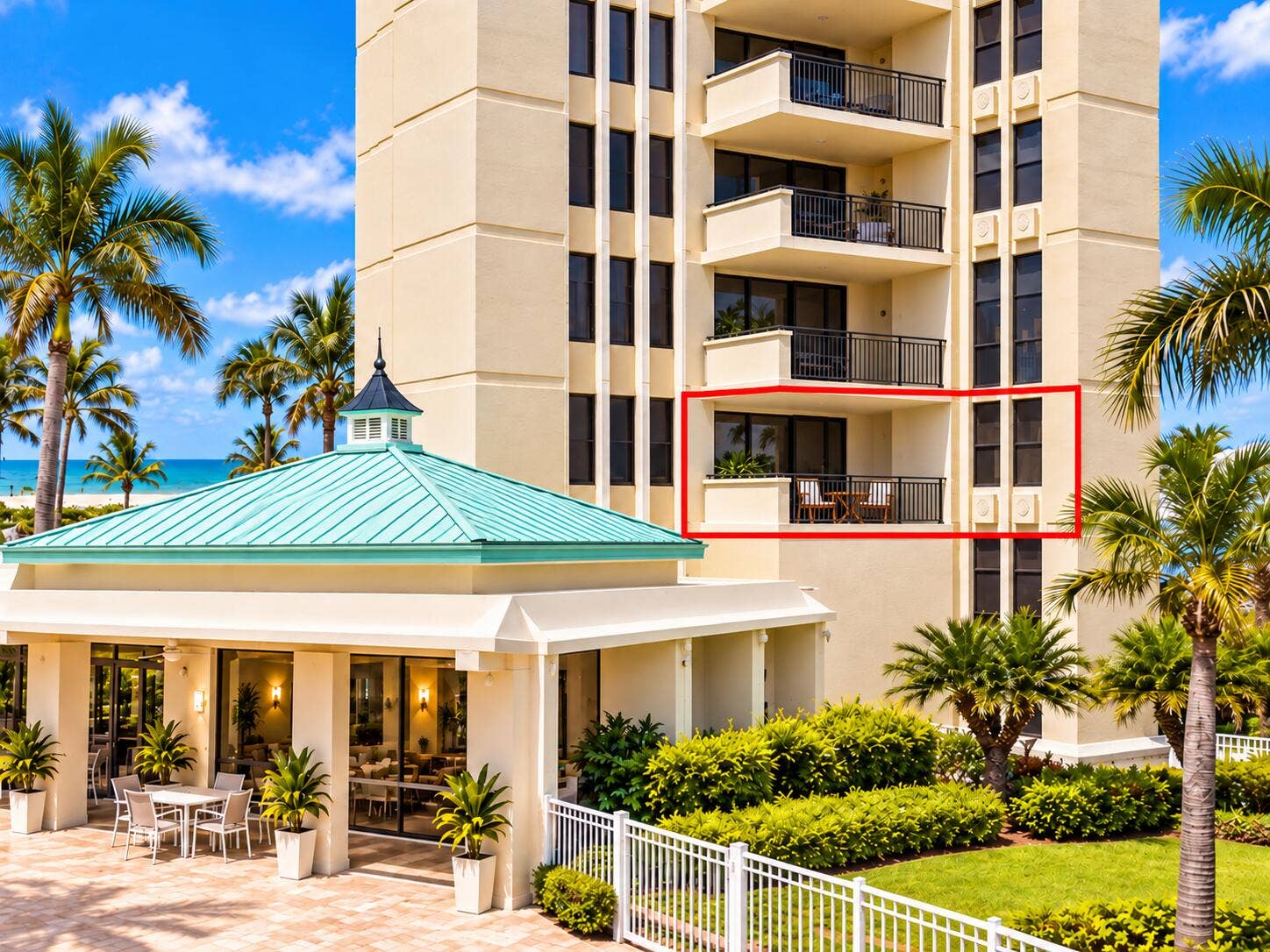 2800 N OCEAN Drive, #B-2D, Singer Island, Singer Island, FL 33404 Exterior Balcony View