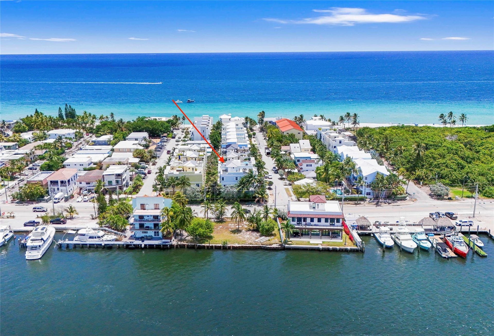 347 Oak Street, #B1, Hollywood, FL 33019 Aerial