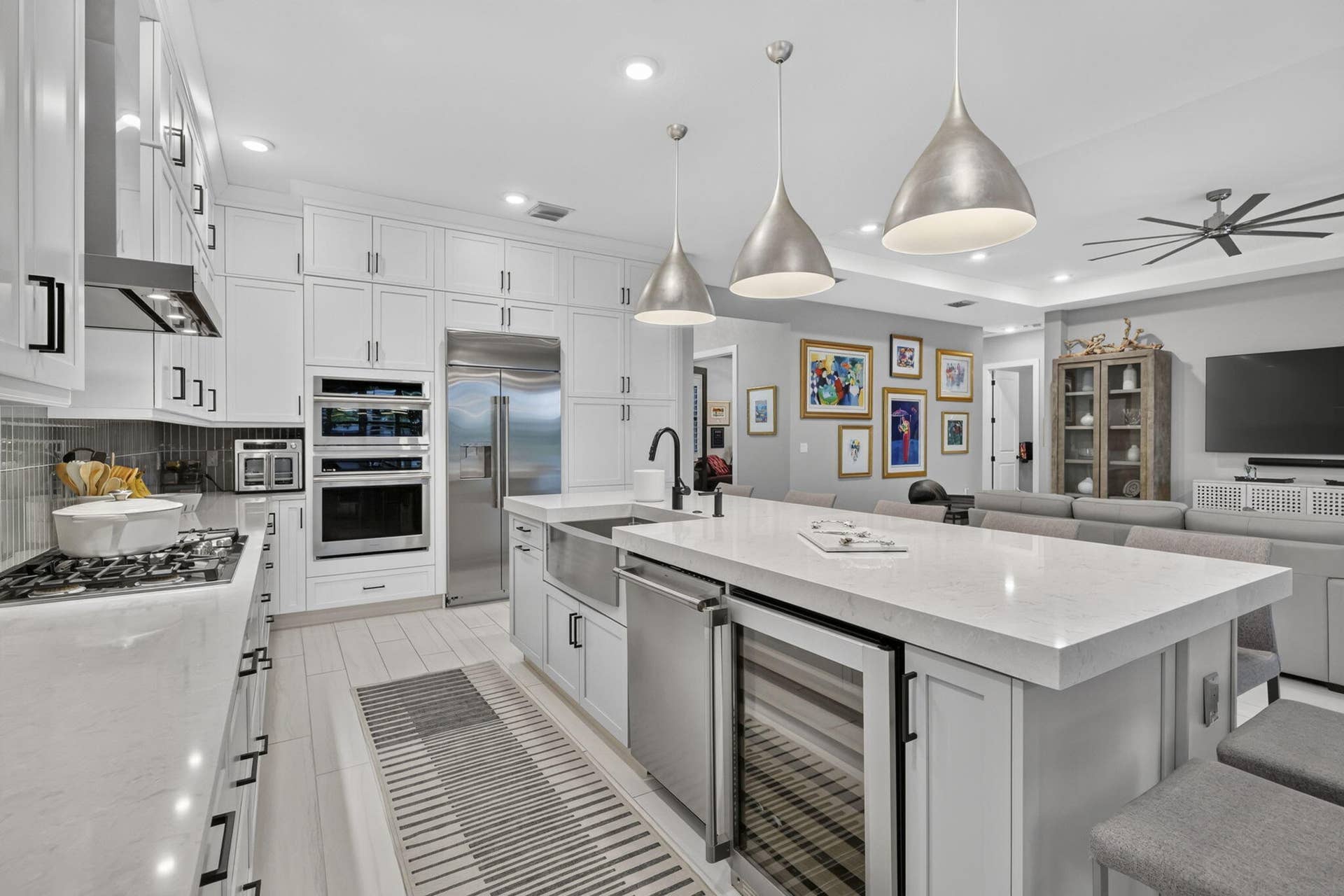 15730 Longboat Key Drive, Westlake, FL 33470 Extended island, snack bar, extra cabinets, monogram appliances, custom fixtures, double oven, beverage refridgerator