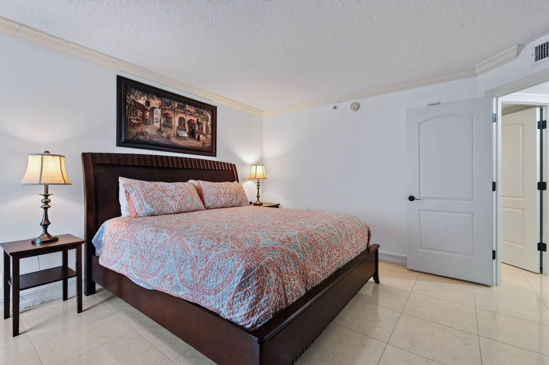 3000 N OCEAN Drive, #8A, Singer Island, FL 33404 Guest Bedroom with Tile Flooring