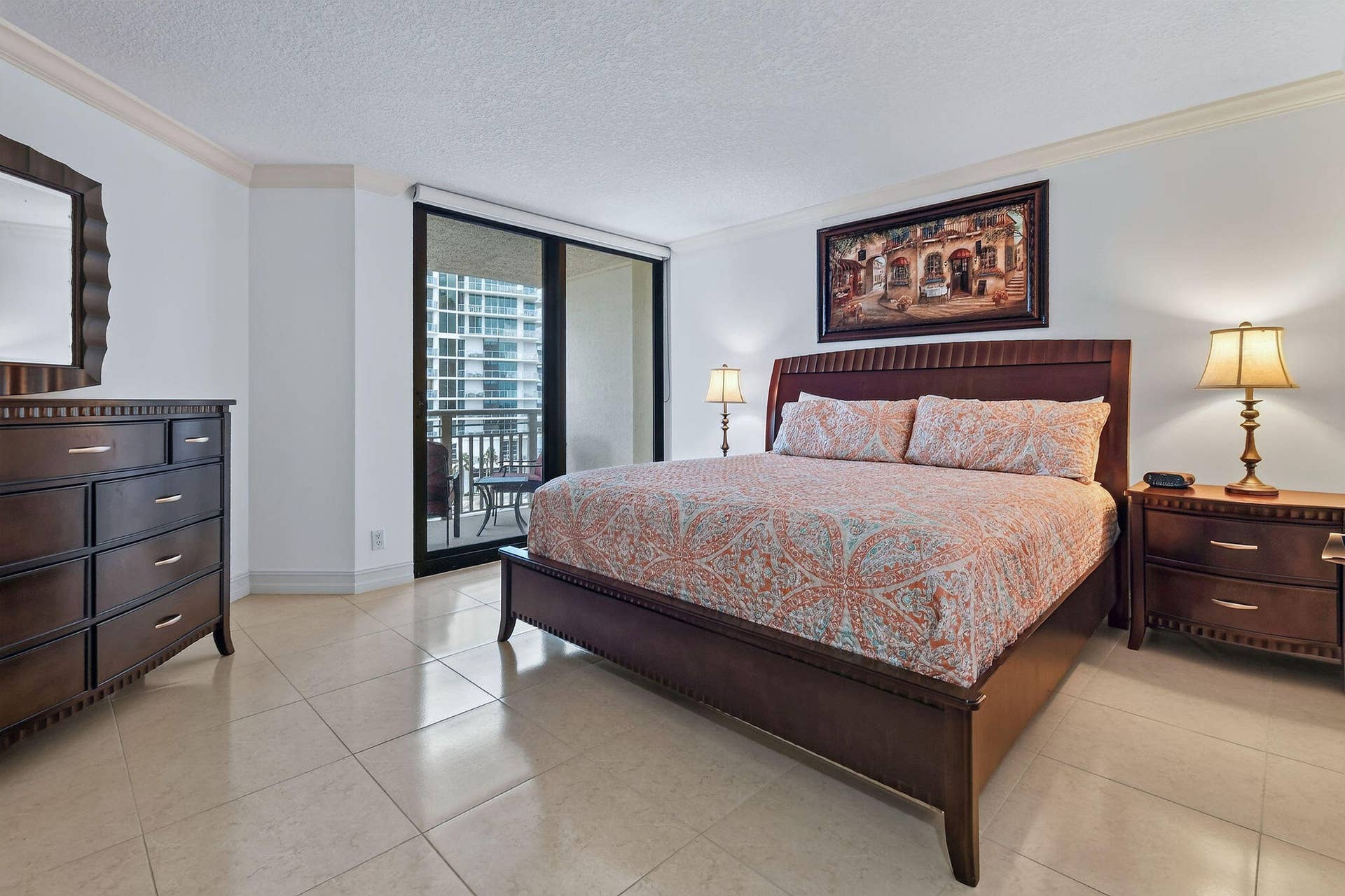 3000 N OCEAN Drive, #8A, Singer Island, FL 33404 Guest Bedroom with Balcony